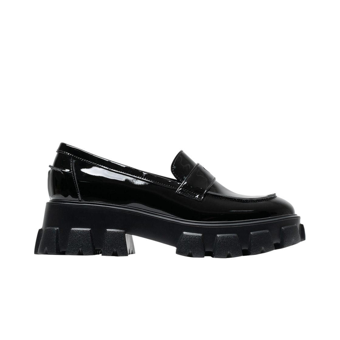 페니플레이트 여성 글로시 하트 로퍼 하이(PENNY PLATE Women Loafer Glossy Heart High)