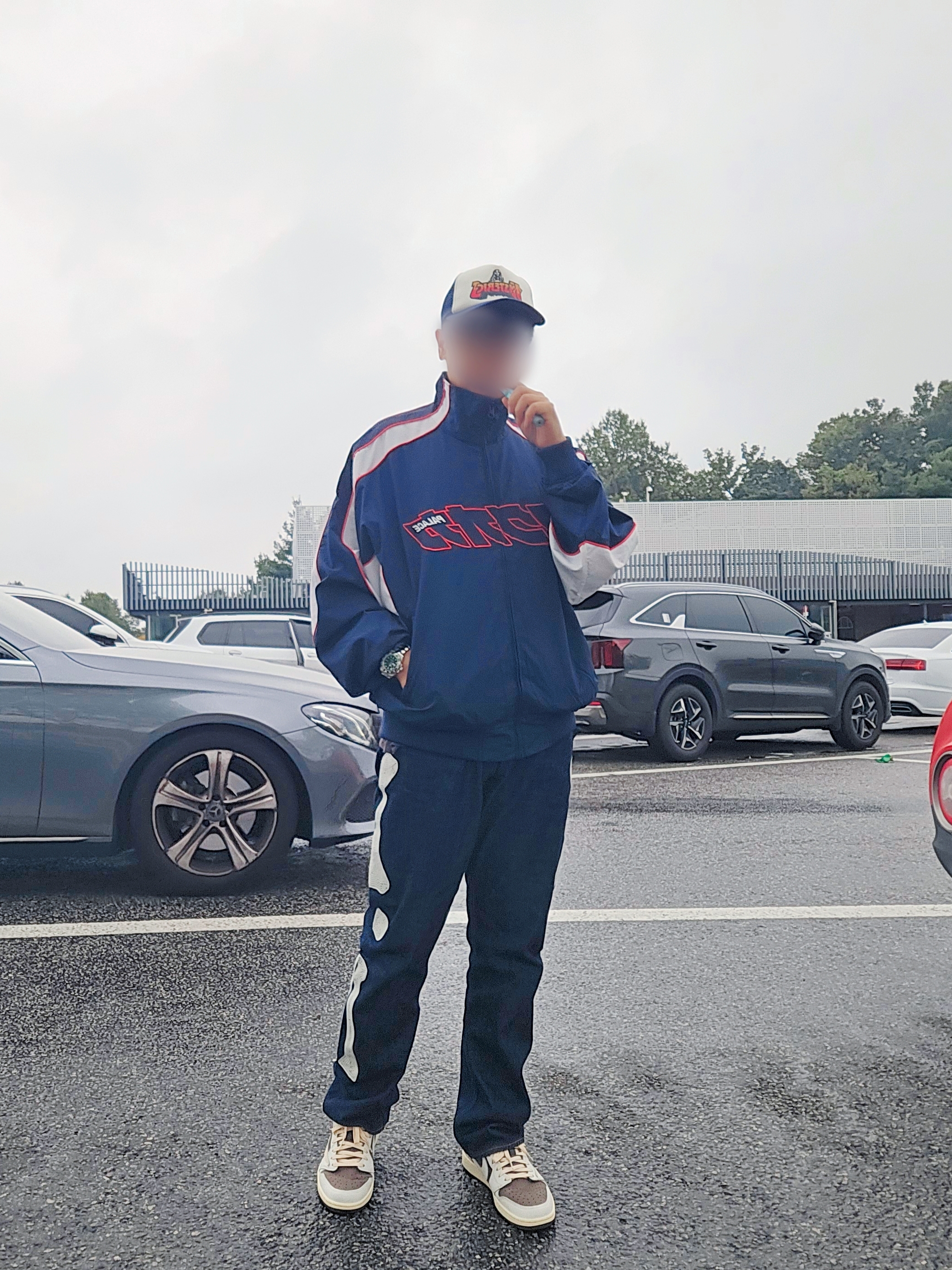Palace Fukuoka Track Jacket Navy - 25FW, Kapital 12.5 oz. Denim Mexican Tuxedo 5P Okagilly Pants Indigo 착용 스타일 - 1