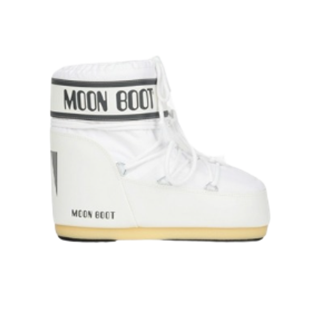 (W) 문부츠 아이콘 로우 나일론 부츠 화이트((W) Moon Boot Icon Low Nylon Boots White)