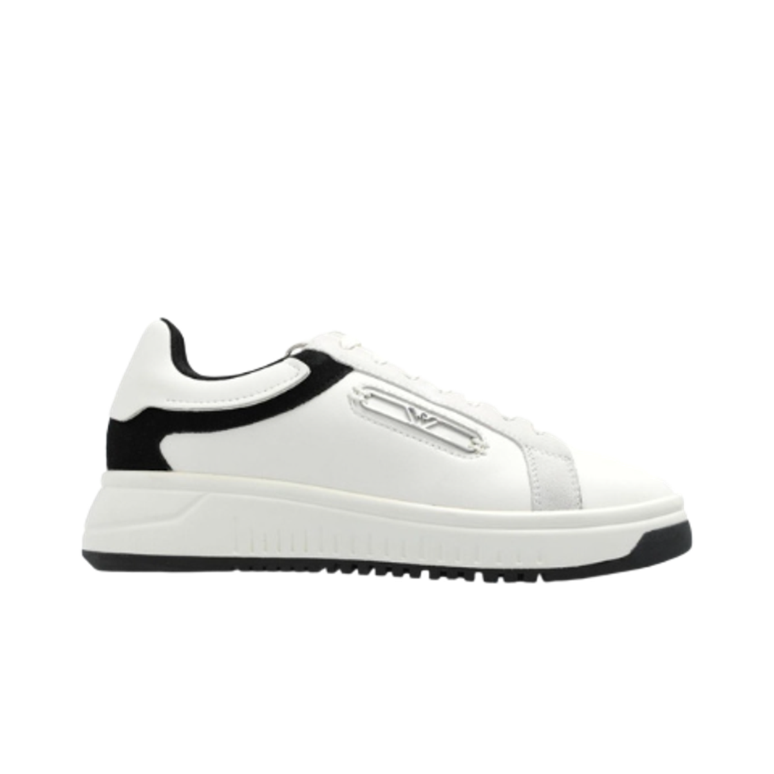 X3X024XR222C679 (W) Emporio Armani Authentic Leather Sneakers White