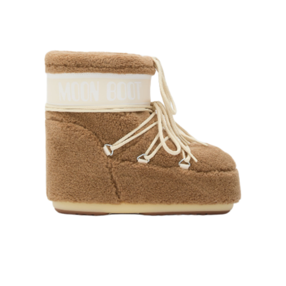 (W) 문부츠 아이콘 로우 플리스 부츠 카멜((W) Moon Boot Icon Low Fleece Boots Camel)