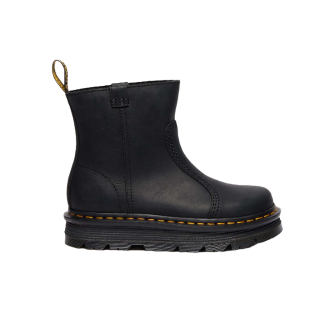 42662001 Dr. Martens Zebzag Rigger Leather Boots Black