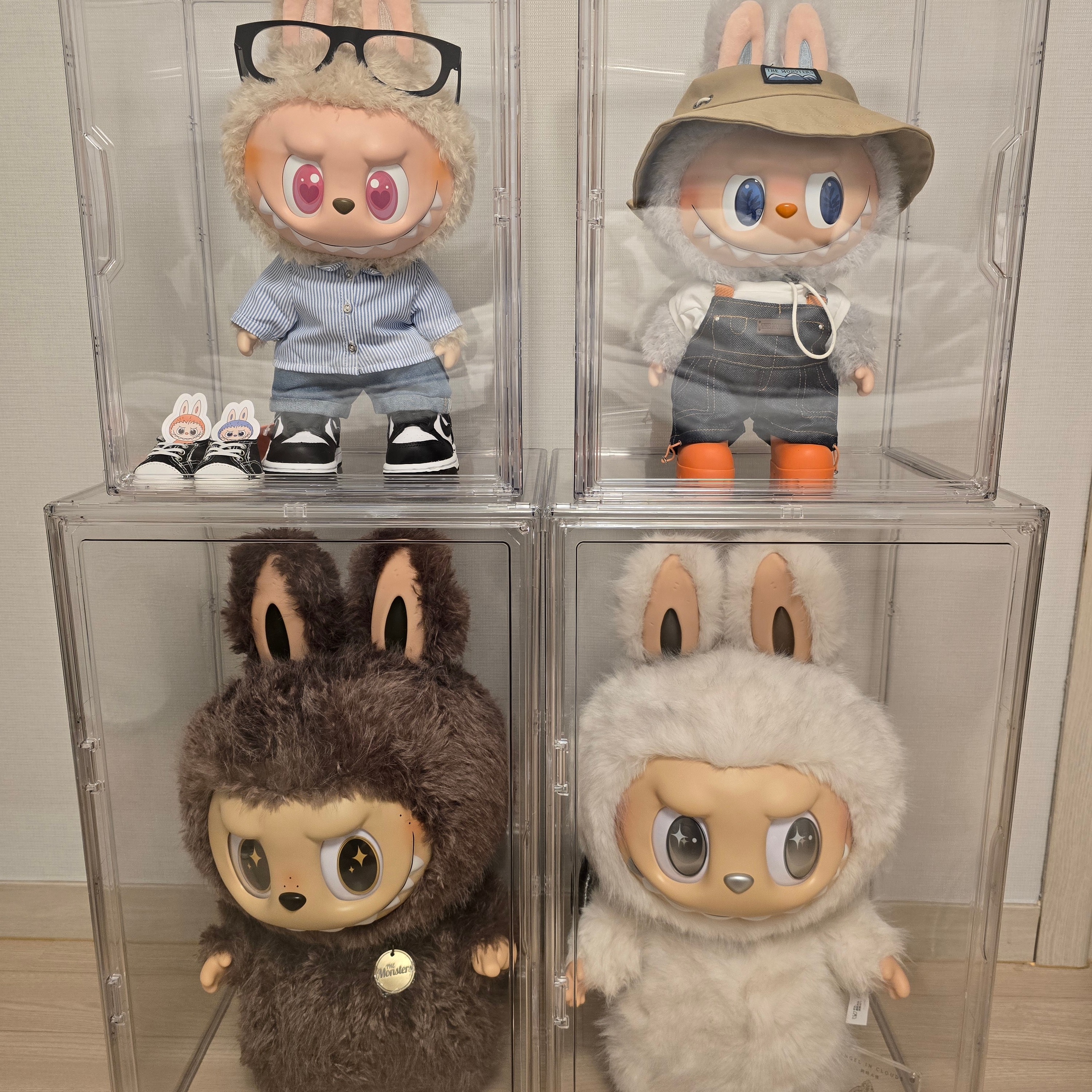 Pop Mart The Monsters Zimomo Angel In Clouds Vinyl Face Doll 착용 스타일