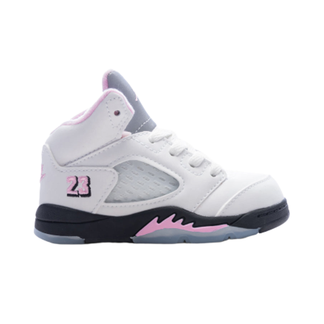(TD) 조던 5 레트로 화이트 미디움 소프트 핑크((TD) Jordan 5 Retro White Medium Soft Pink) - 1