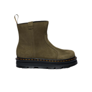 (W) Dr. Martens Zebzag Rigger Leather Boots DMS Olive
