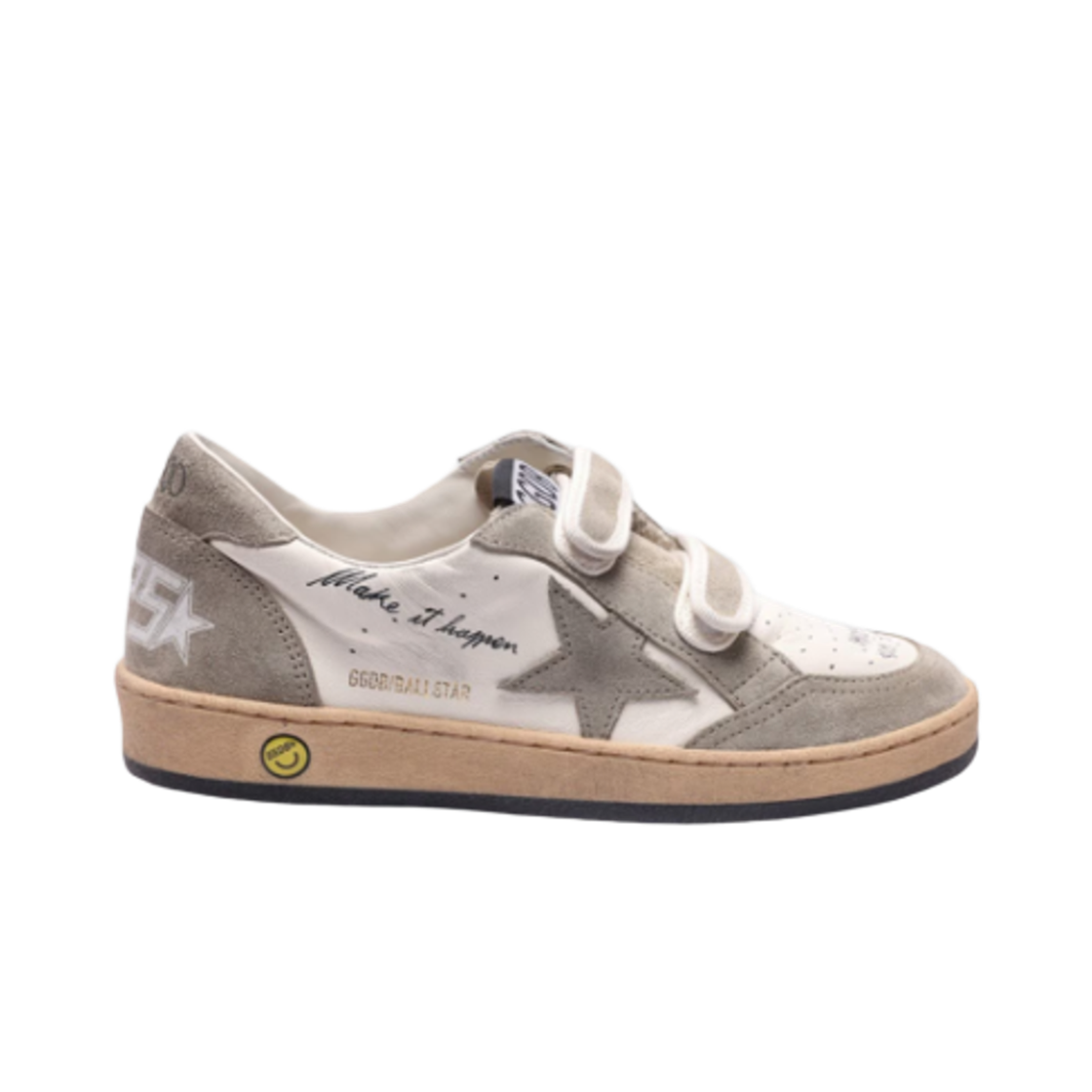 GYF00501-F004258-82179 (Kids) Golden Goose Ball Star Sneakers Grey