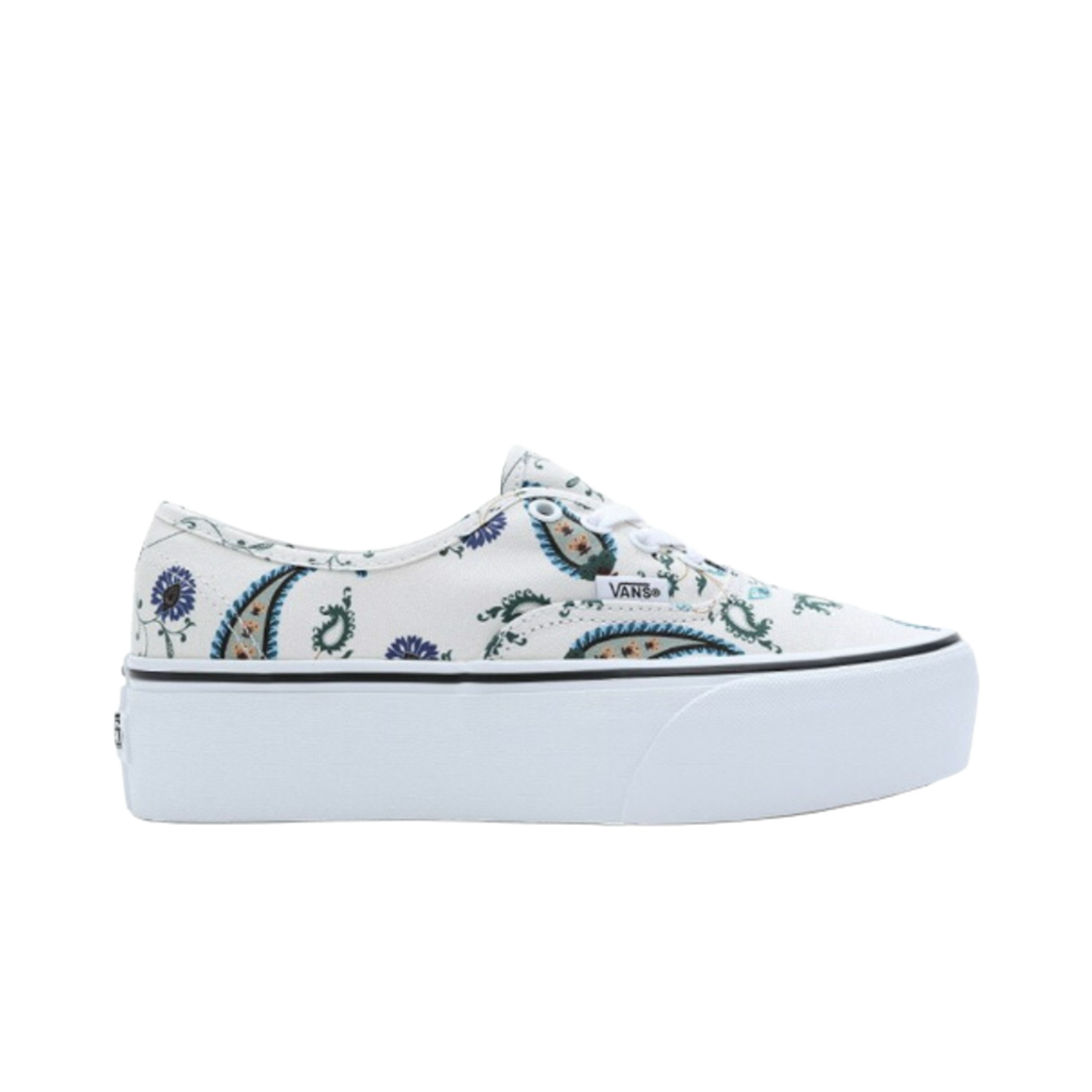 VN0A5KXXBMV Vans Authentic Stackform Paisley Bloom Black Multi