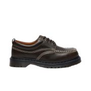 Dr. Martens Lowell Orleans Leather Moc Toe Shoes DMS Olive
