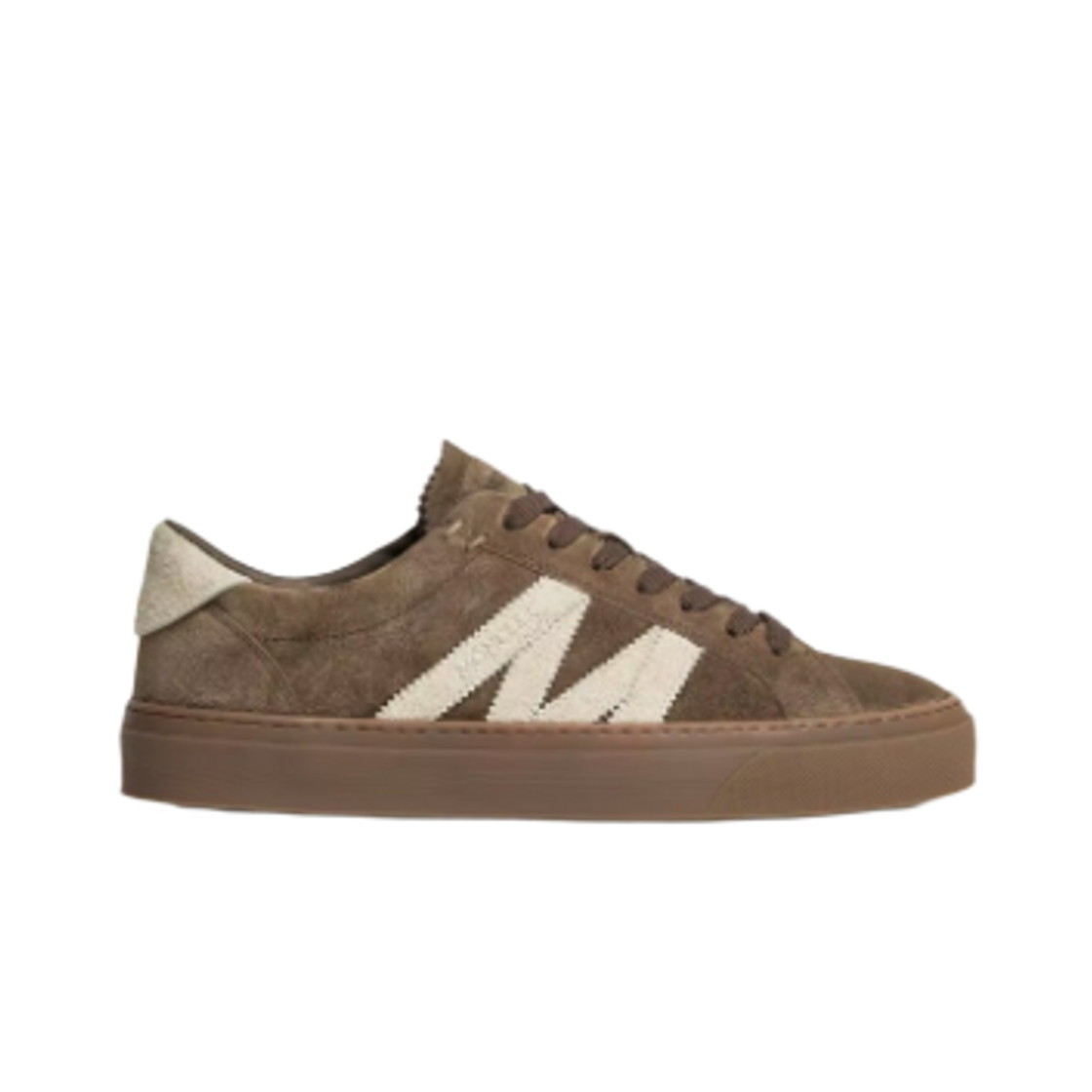 몽클레르 모나코2 레더 트레이너 올리브 그린 - 25FW(Moncler Monaco2 Leather Trainers Olive Green - 25FW)