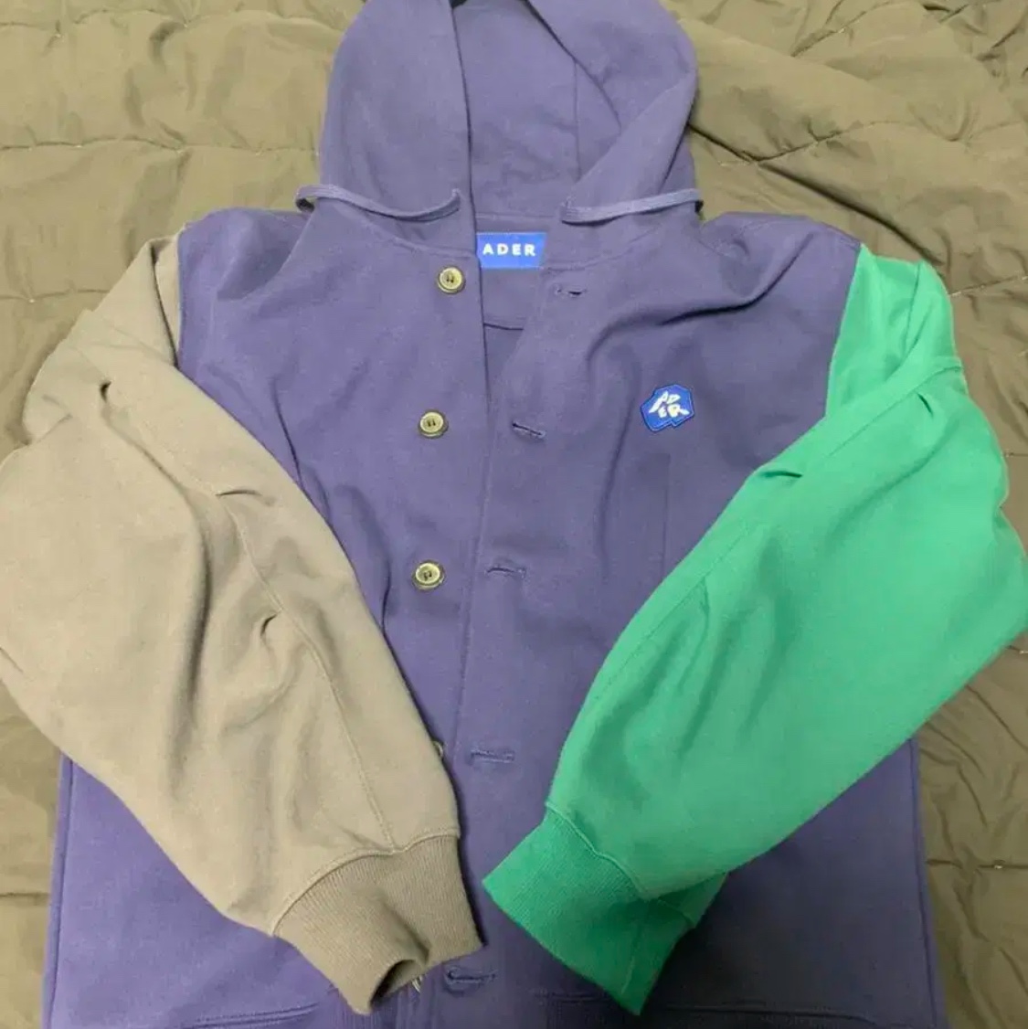 Ader Error Sculpture Logo Hood Jacket Multi 착용 스타일