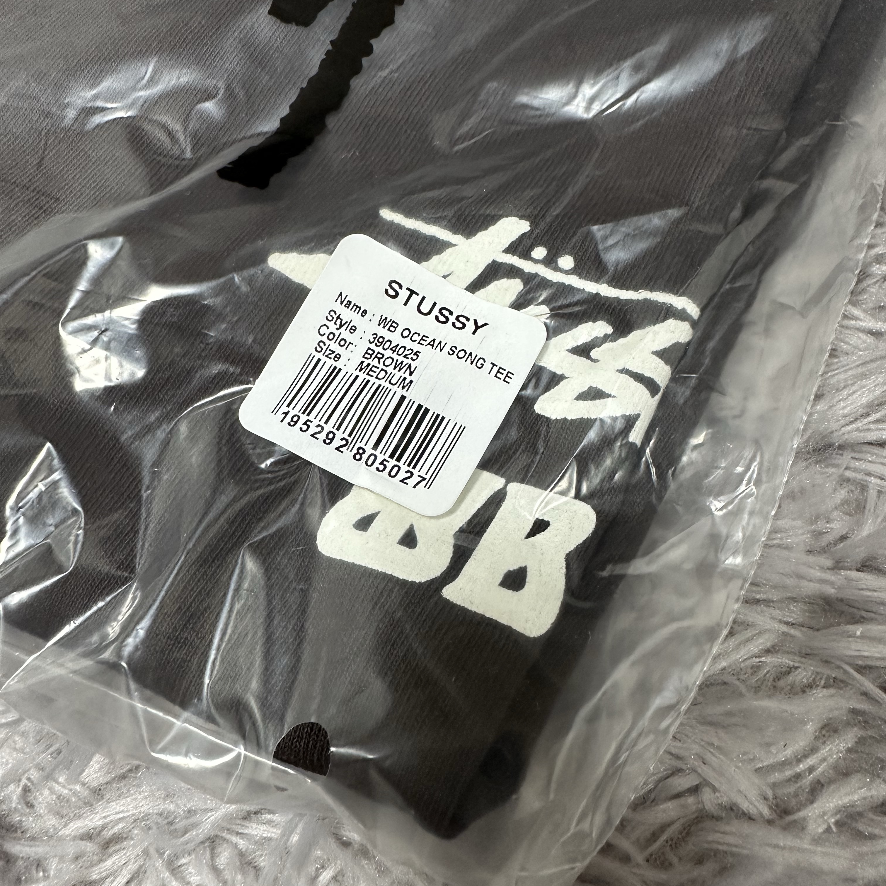 Stussy x Wales Bonner Ocean Song T-Shirt Brown 착용 스타일 - 2