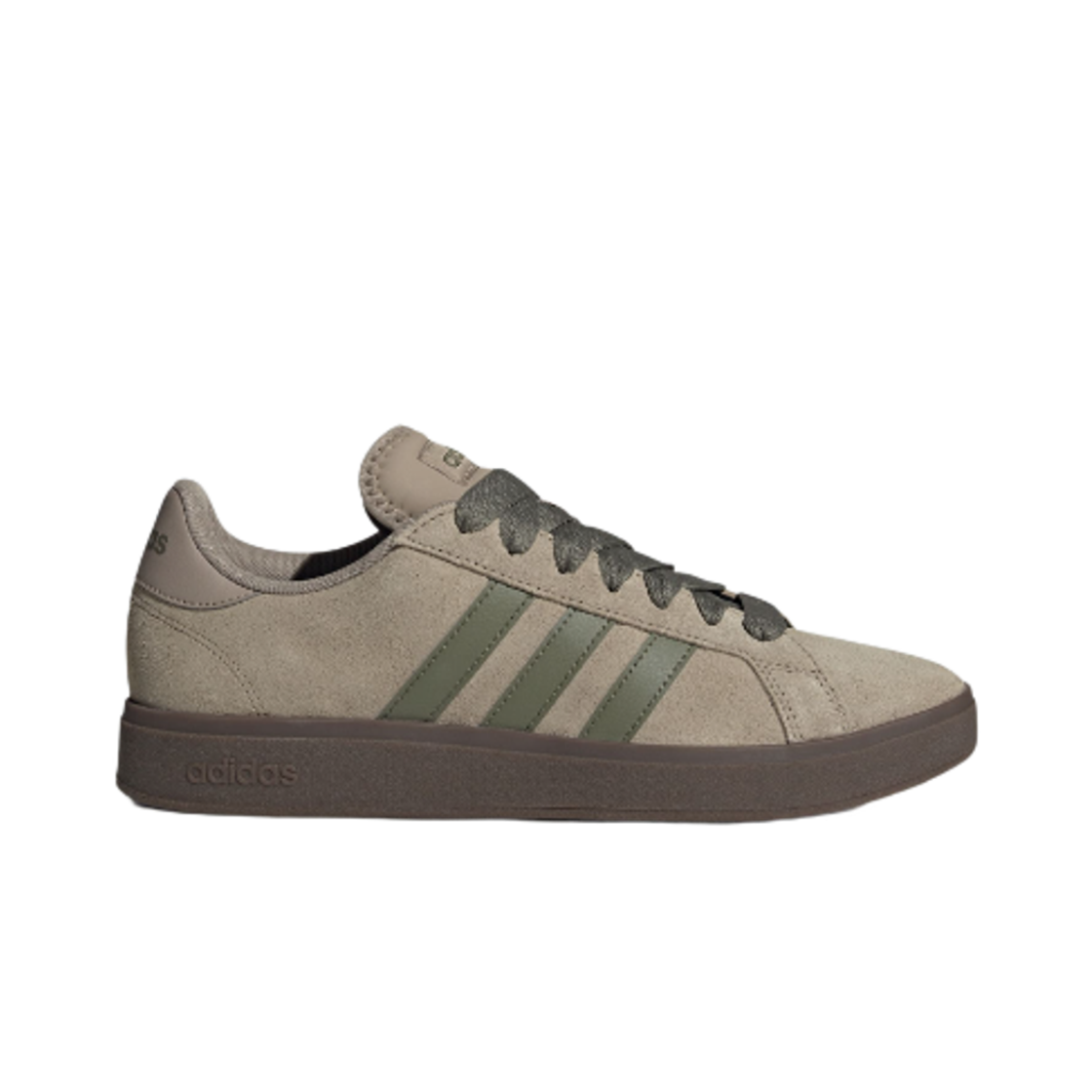 (W) 아디다스 그랜드 코트 베이스 00s 블랑쉬 카고 올리브 스트라타((W) Adidas Grand Court Base 00s Blanch Cargo Olive Strata) - 1