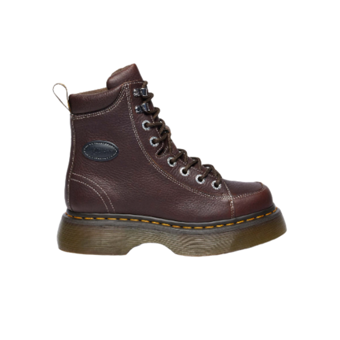 (W) 닥터마틴 버즈 8-아이 나파 레더 부츠 다크 브라운