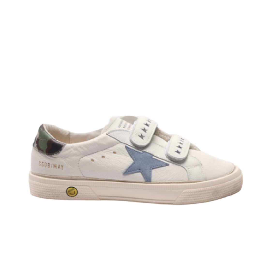 GYF00198-F004229-11401 (Kids) Golden Goose May Sneakers Ivory