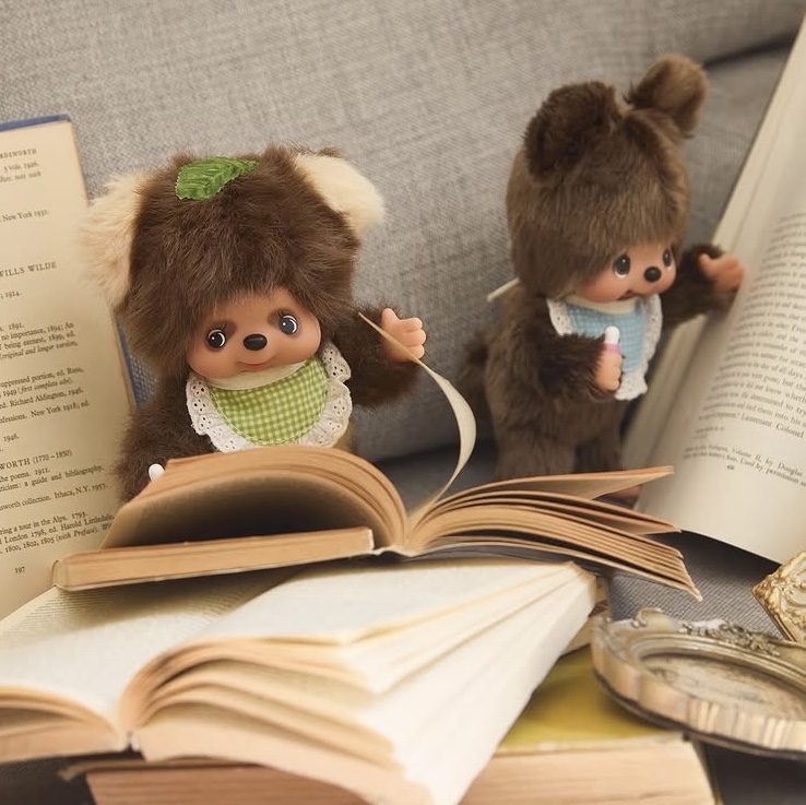 Monchhichi Tanutanu Key Chain Green, Monchhichi Bear Keychain 착용 스타일 - 1