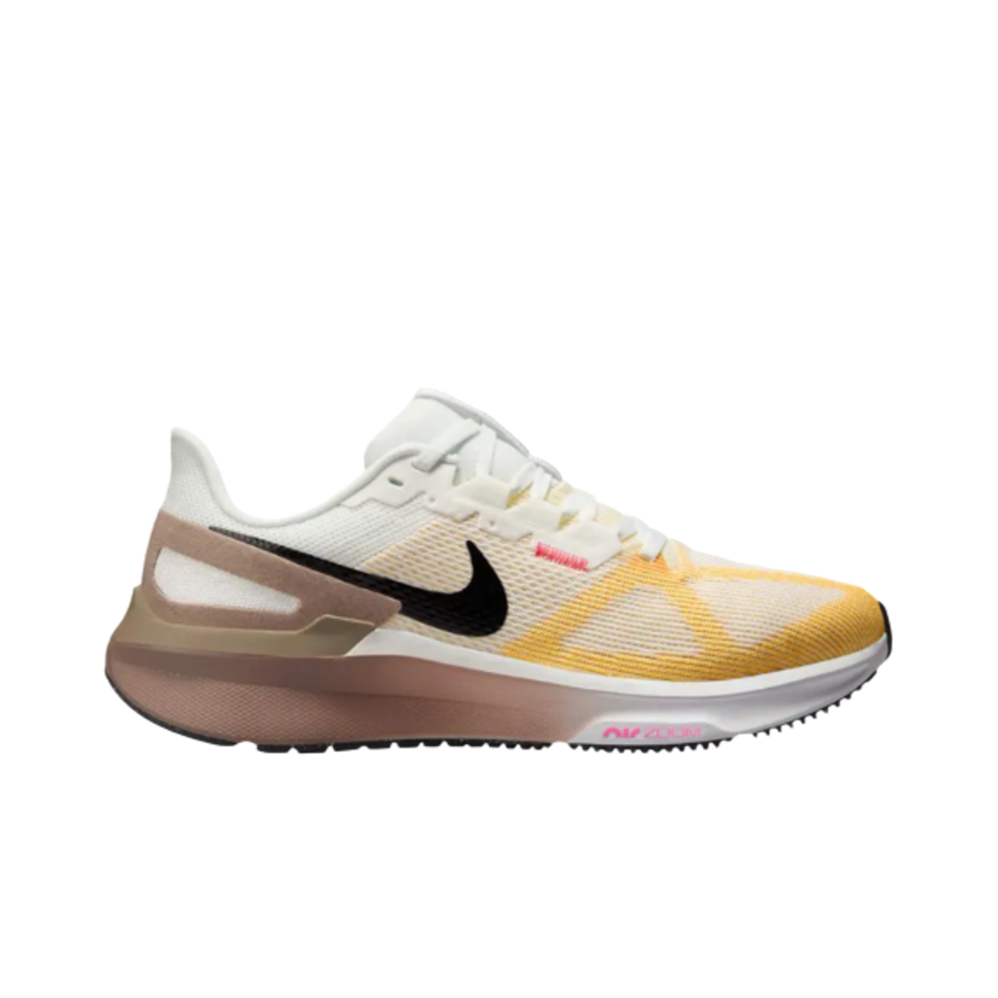 (W) 나이키 에어 줌 스트럭처 25 서밋 화이트 밍크 브라운((W) Nike Air Zoom Structure 25 Summit White Mink Brown) - 1