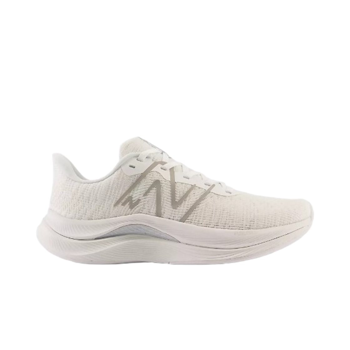 (W) 뉴발란스 퓨어셀 프로펠 v4 화이트 쿼츠 그레이 - D 와이드((W) New Balance Fuelcell Propel v4 White Quartz Grey - D Wide) - 1