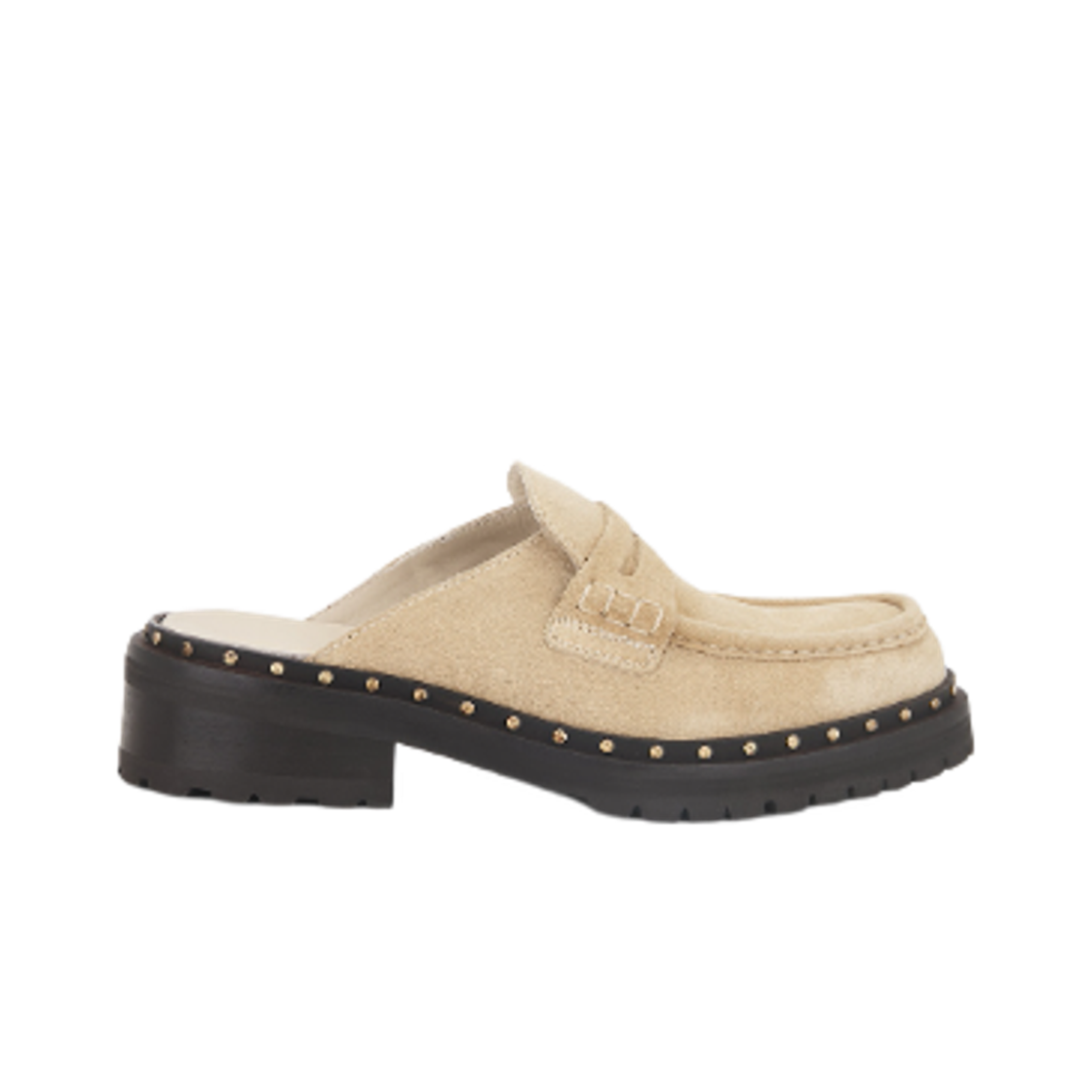 GWF00862-F006914-15272 (W) Golden Goose Jerry Rock Sabot Loafers Sand