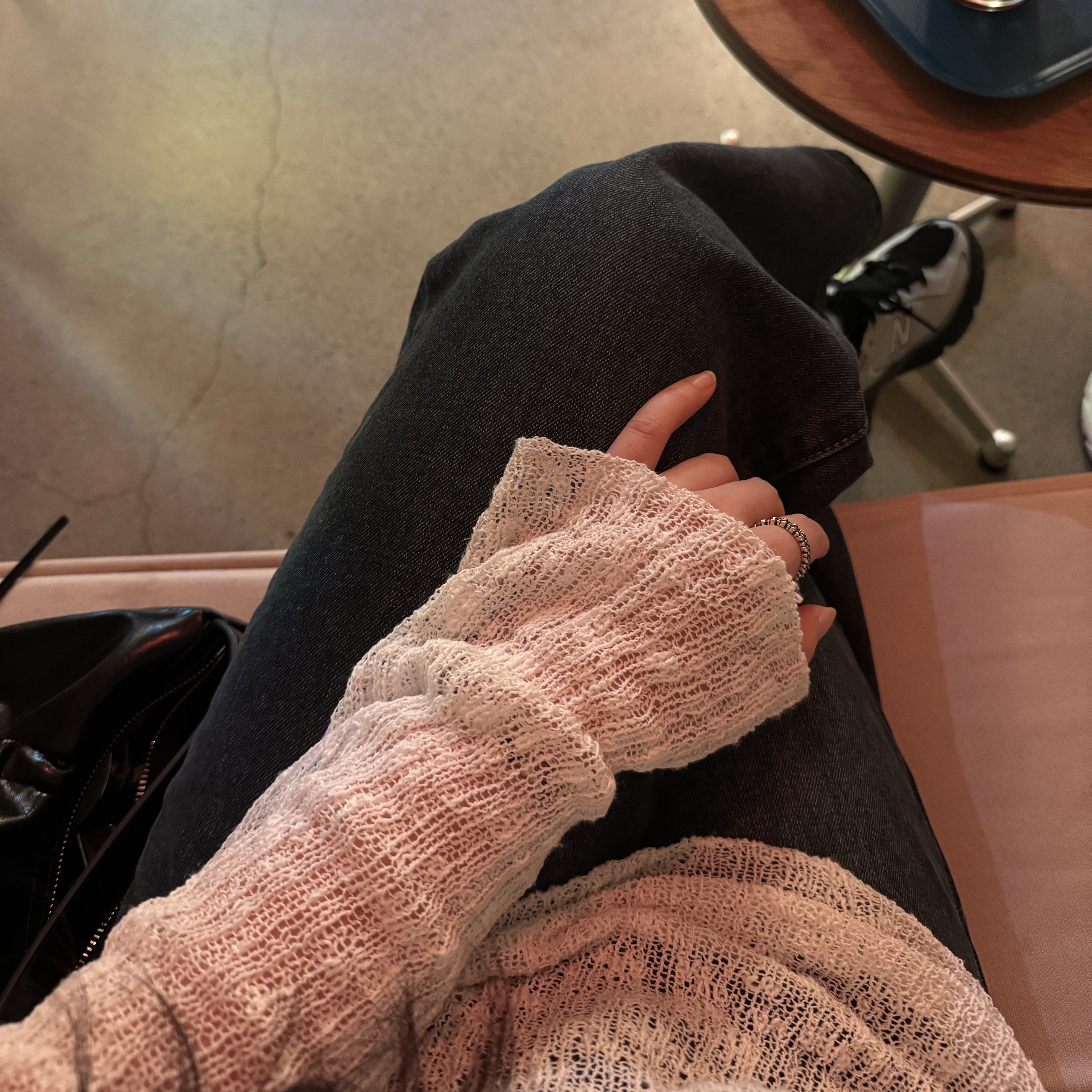 Scudo Lily Layered Ring, New Balance 509 Black Gray 착용 스타일