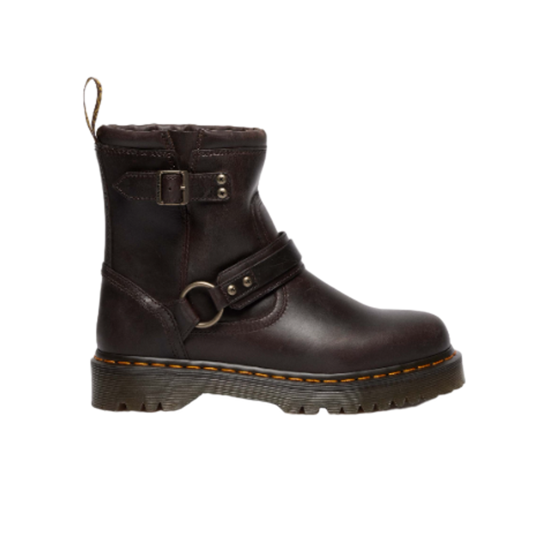 41870200 Dr. Martens Anistone Harness Boots Dark Brown