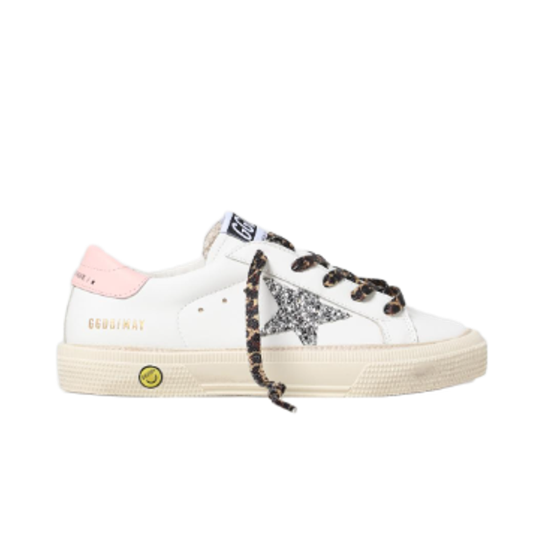 GYF00112-F001989-10665 (Kids) Golden Goose May Sneakers White Pink