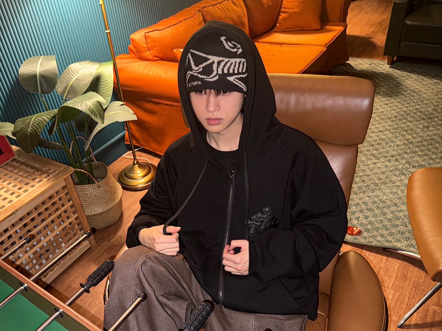 Arc'teryx Bird Head Toque Orca 착용 스타일 - 1