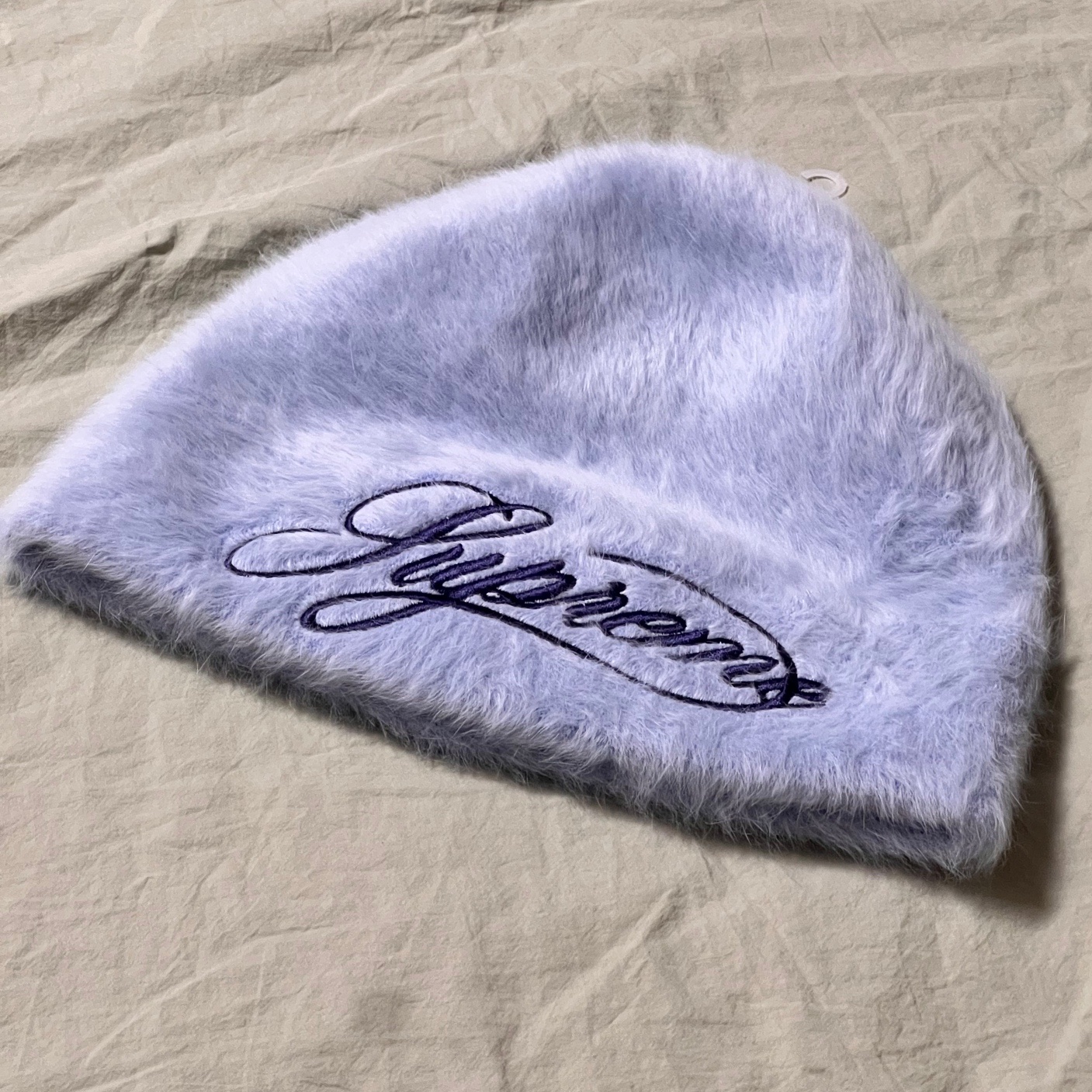 Supreme x Kangol Furgora Script Beanie Light Blue - 25FW 착용 스타일
