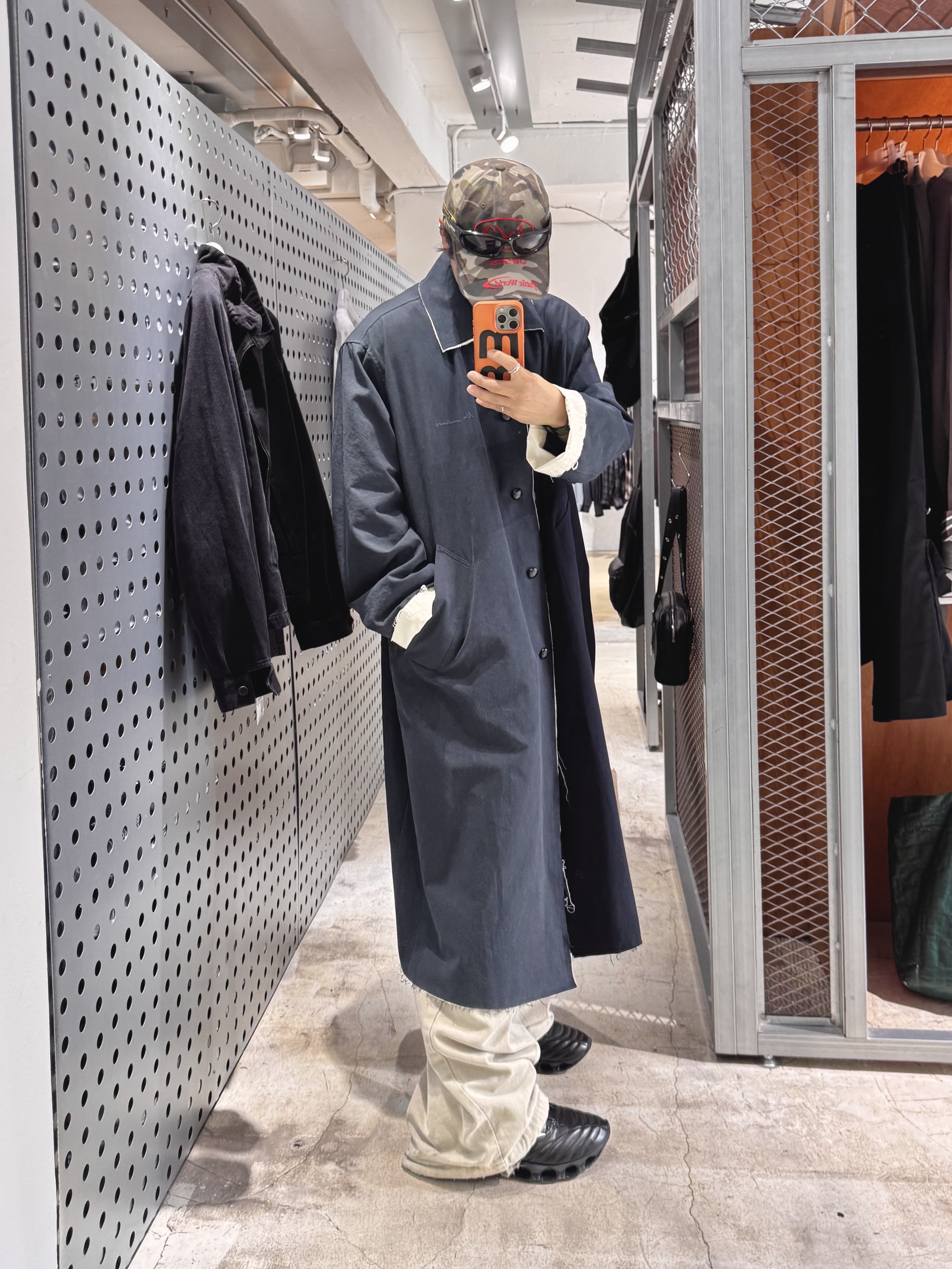 Kamien Titan Baggy Pants Beige, MJD x Kamien Double Hole Belt Oak Brown 착용 스타일 - 6