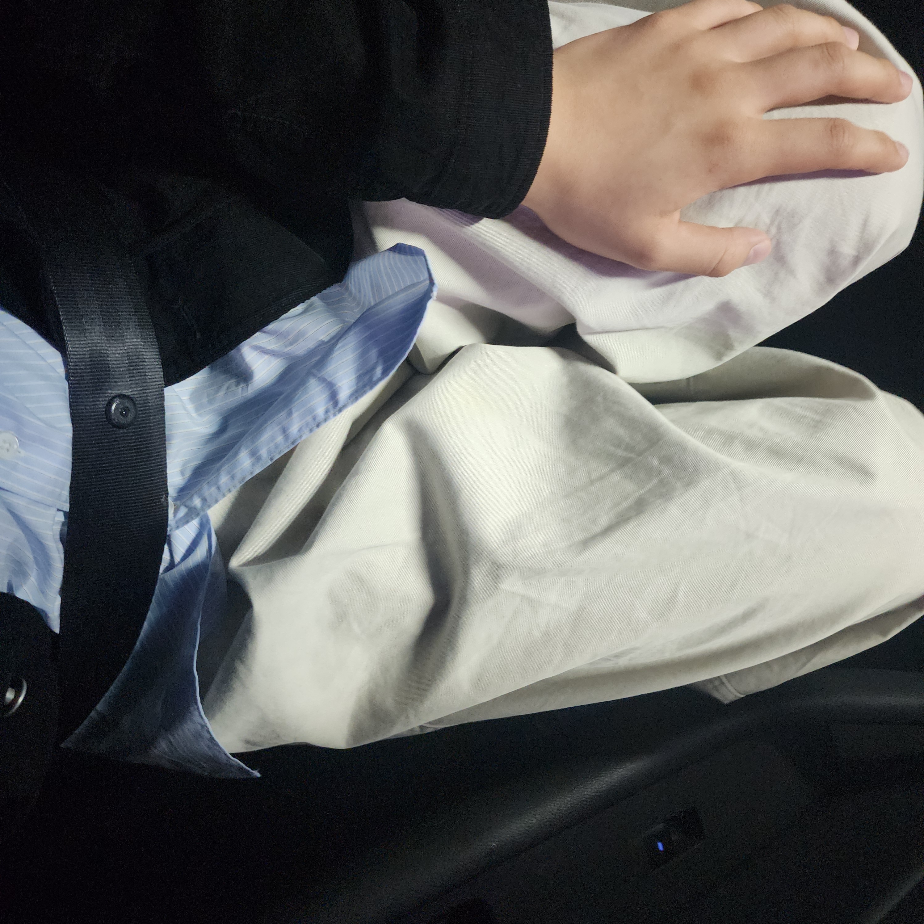 Polyteru Chore Jacket (Coverall Jacket) 23 ver. Black, Our Legacy Gabe Stealth Black Leather 착용 스타일 - 1