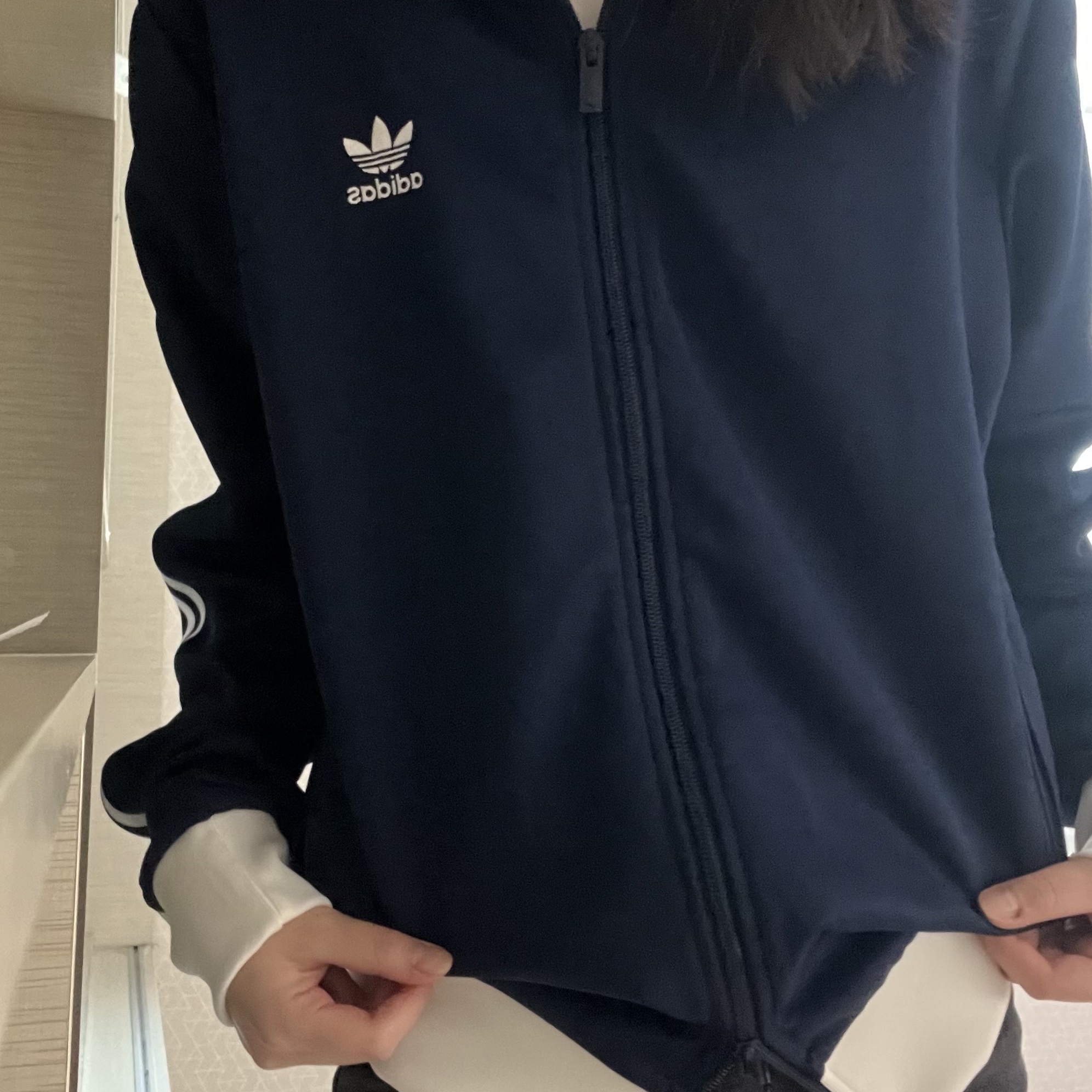 Adidas Adicolor Classic Beckenbauer Track Top Night Indigo - KR Sizing 착용 스타일 - 1