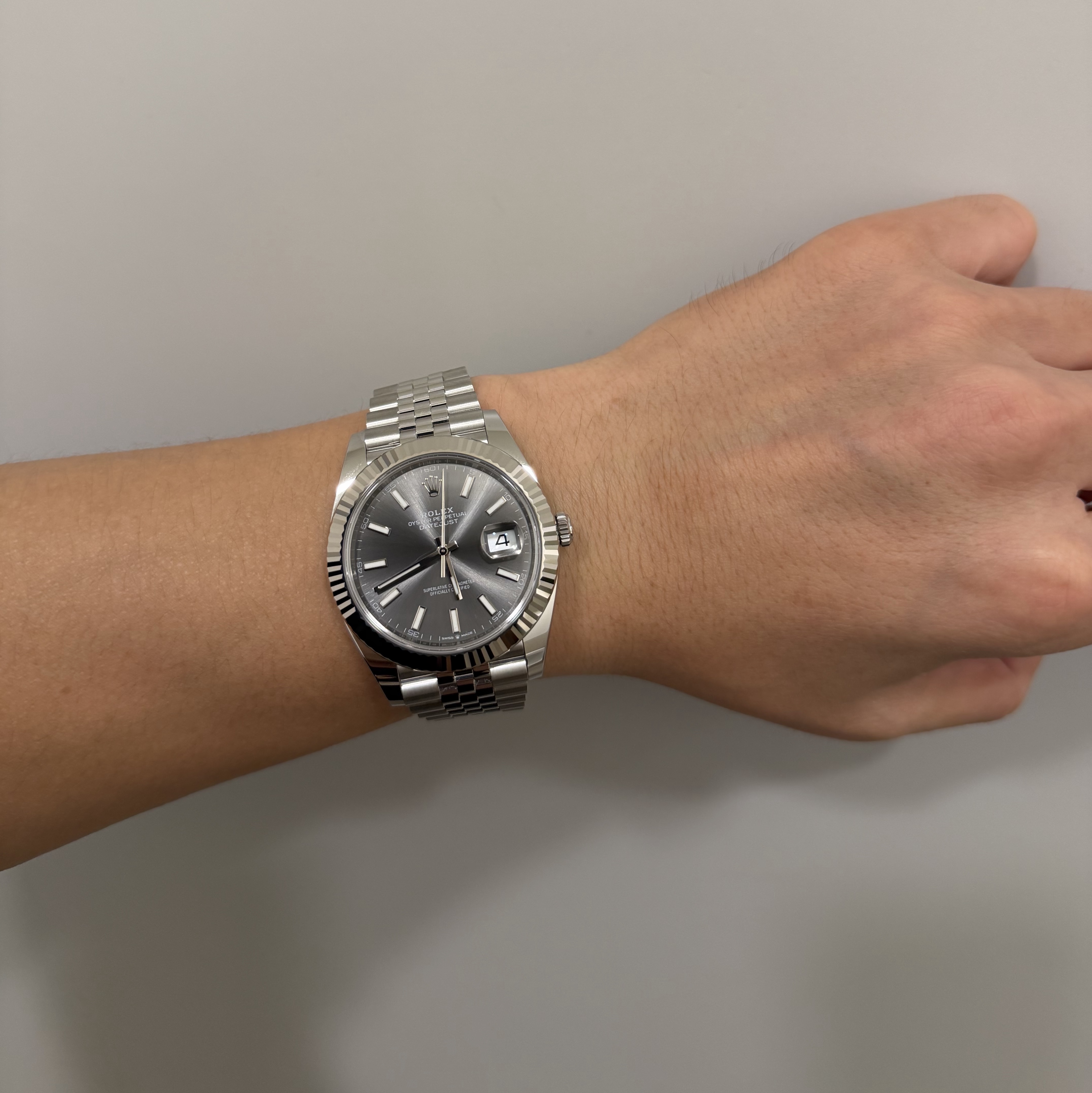 Rolex Datejust 41mm 126334 Slate Jubilee 착용 스타일 - 2