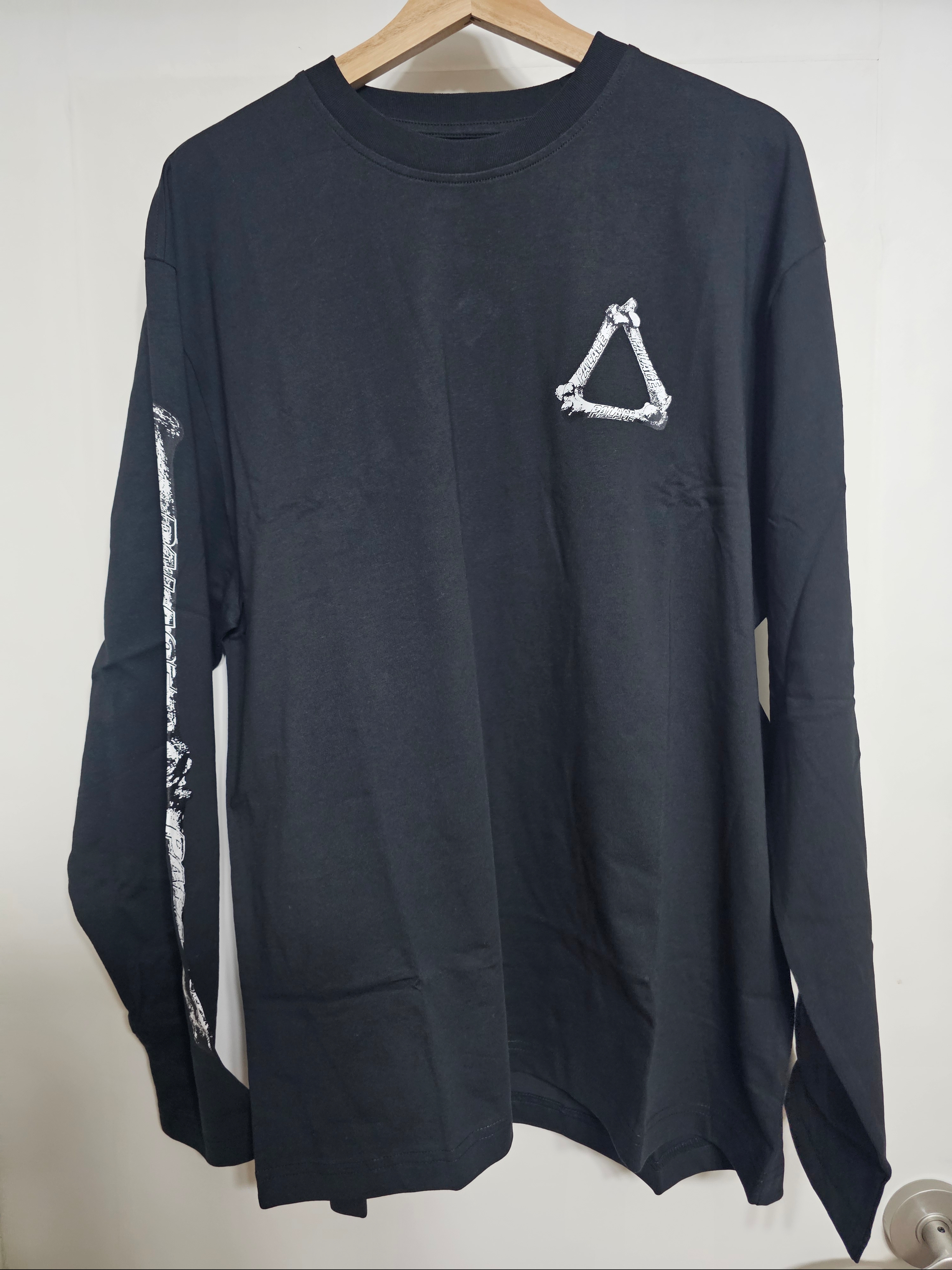 Palace Tri-Bone Longsleeve Black - 25FW 착용 스타일 - 1
