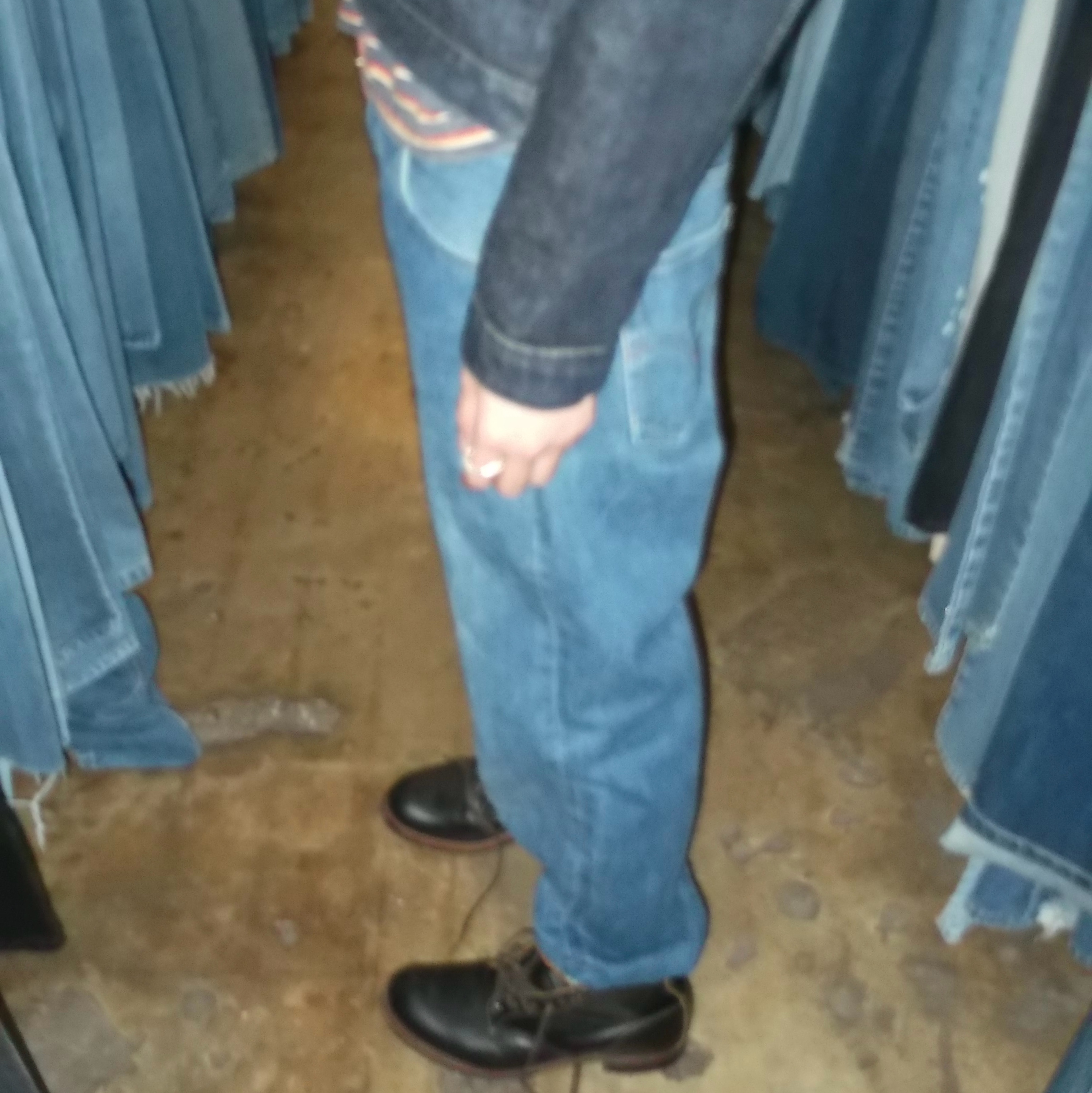 Buzz Rickson's World War II Denim Blouse One Wash, Red Wing  Beckman Flatbox 9060 Black Klondike - D 착용 스타일 - 5