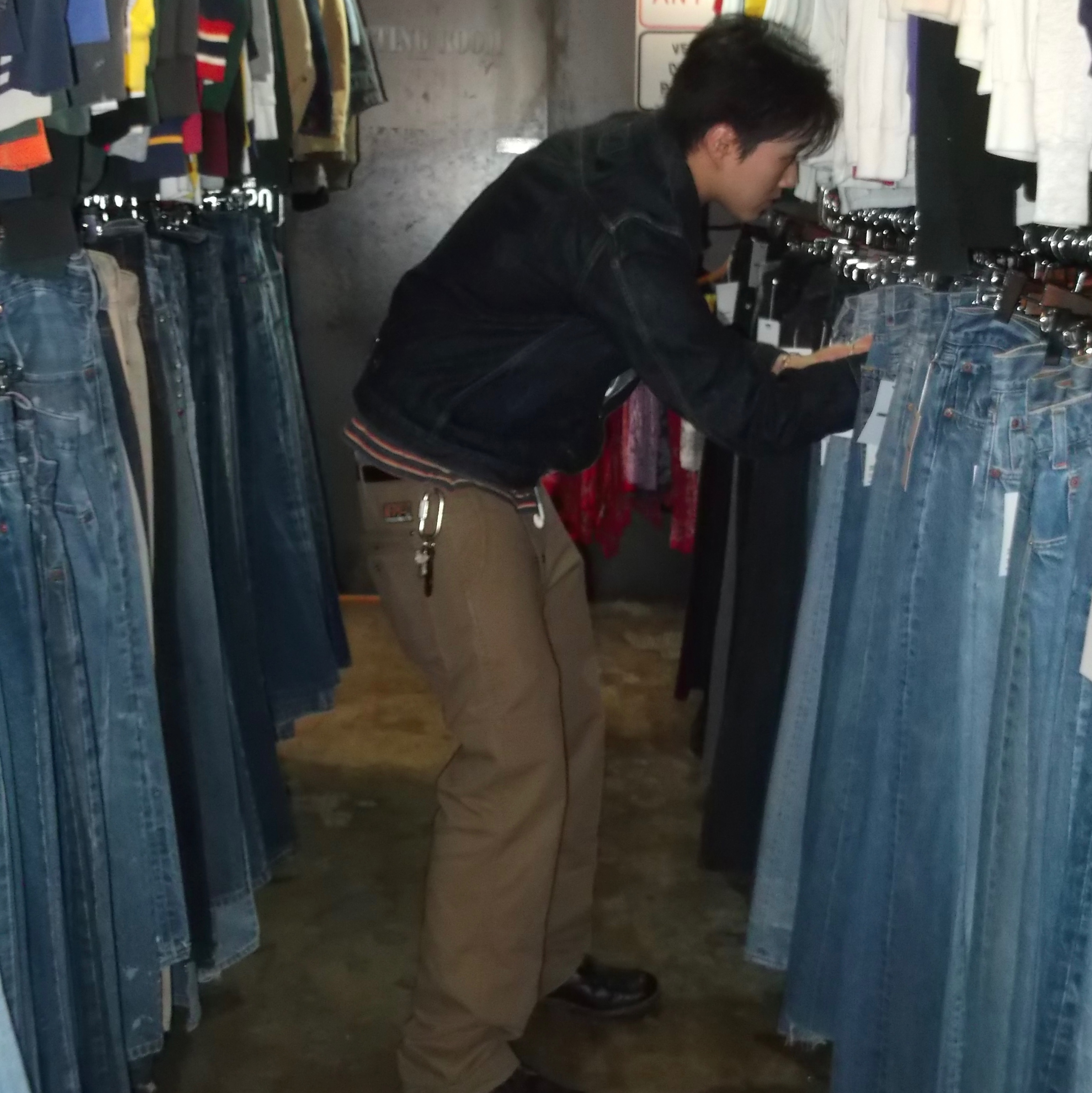 Buzz Rickson's World War II Denim Blouse One Wash, Red Wing  Beckman Flatbox 9060 Black Klondike - D 착용 스타일 - 2