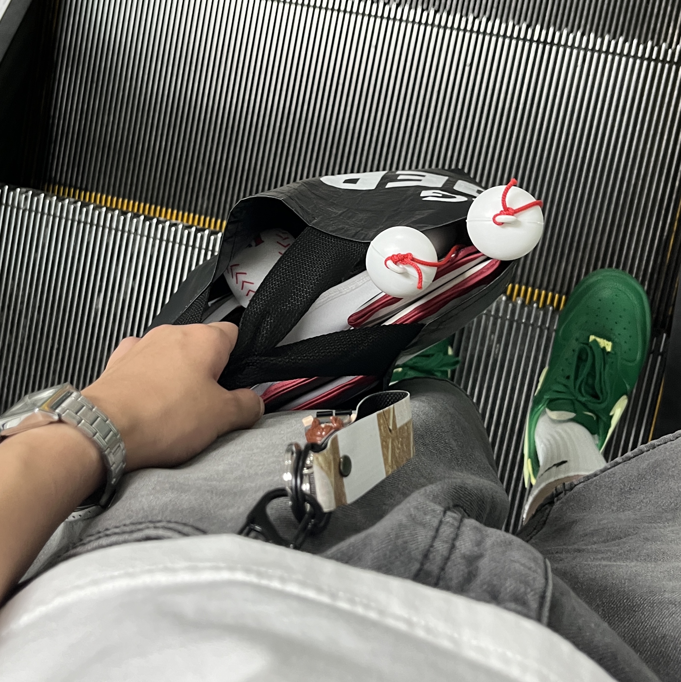 Nike x Ambush Air Force 1 Low SP Pine Green and Citron 착용 스타일