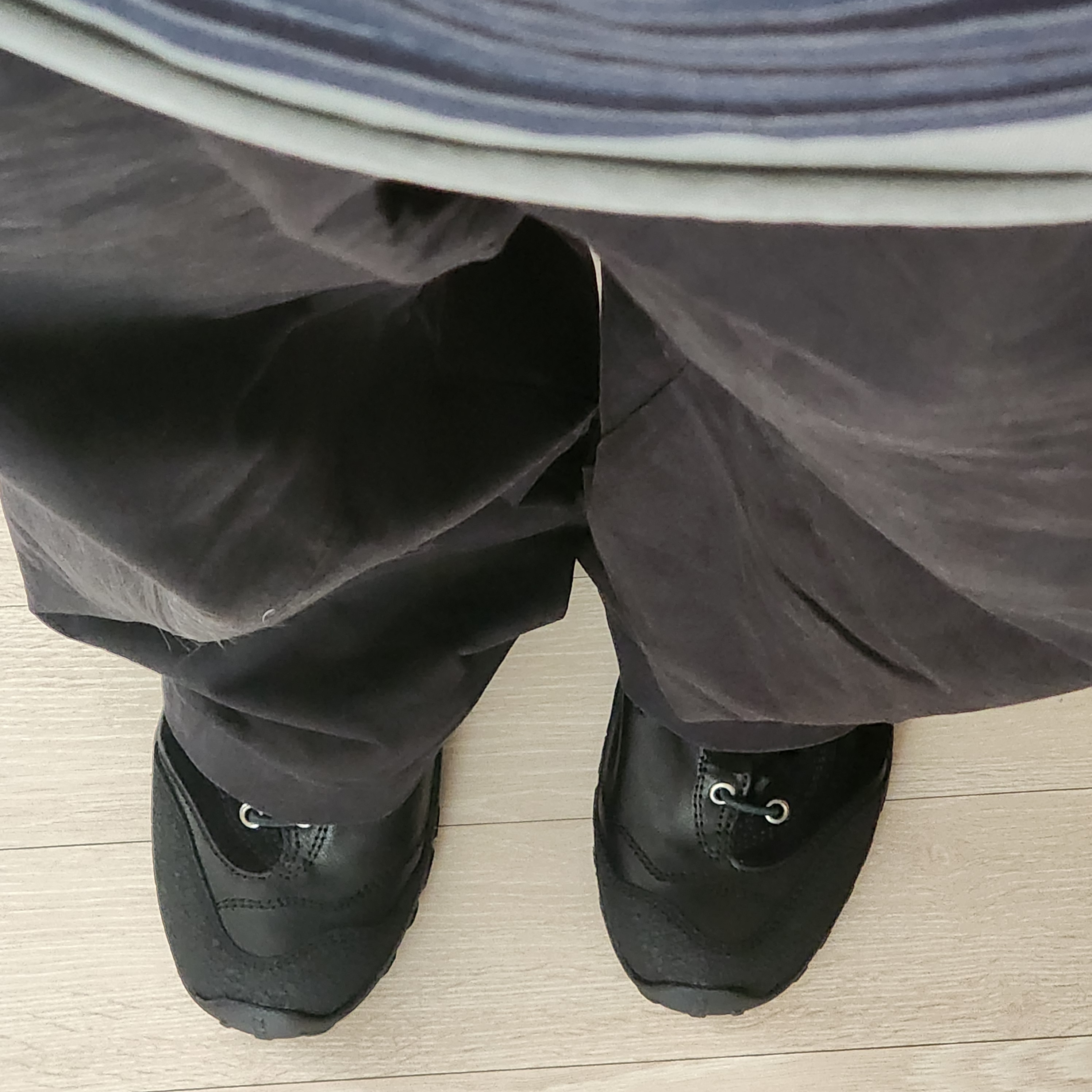 Mizuno Wave Prophecy LS Black, Begin202 Rock Link Pants Charcoal Stripe 착용 스타일 - 4