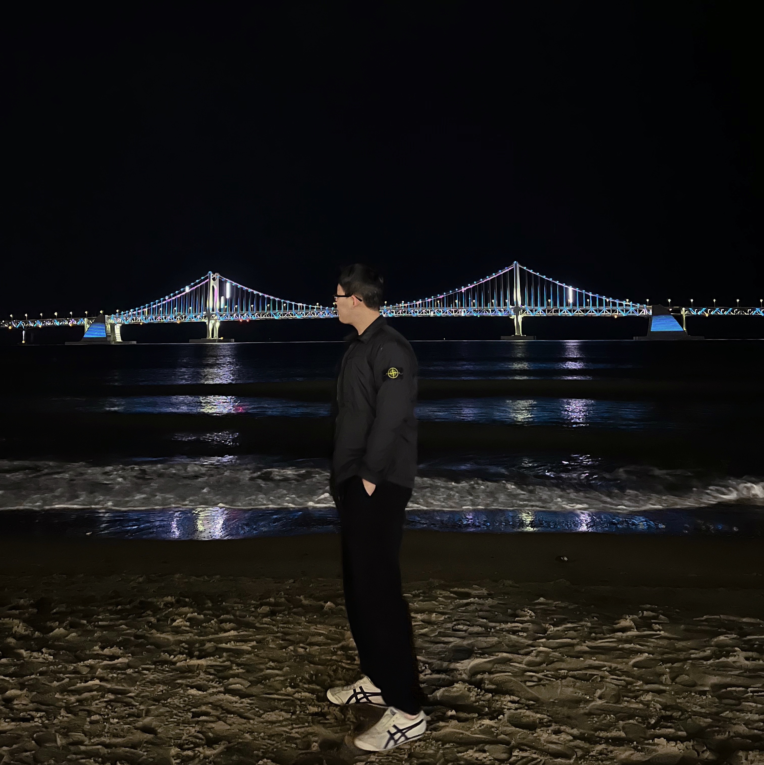 Stone Island 10723 Garment Dyed Crinkle Reps Recycled Nylon Jacket Black - 23FW 착용 스타일 - 1