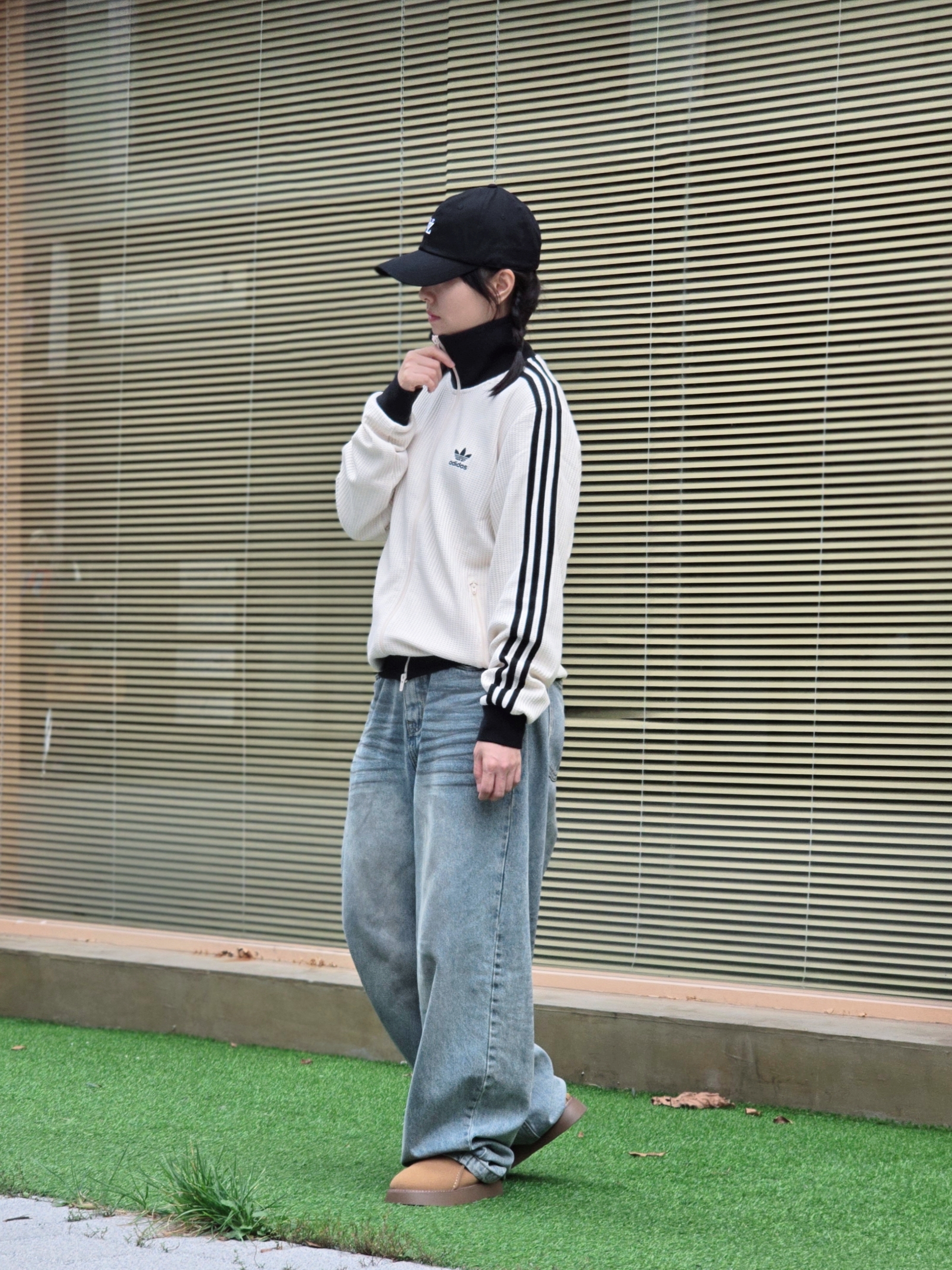 Adidas Waffle Beckenbauer Track Top Wonder White - KR Sizing 착용 스타일
