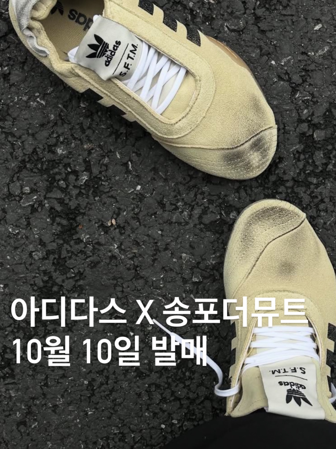 Swatch x Omega x Snoopy Bioceramic Moonswatch September’s Mission To Earthphase 42mm Moonshine Gold, (W) Adidas x Song for the Mute Taekwondo Mei Core Black Cloud White 착용 스타일 - 4