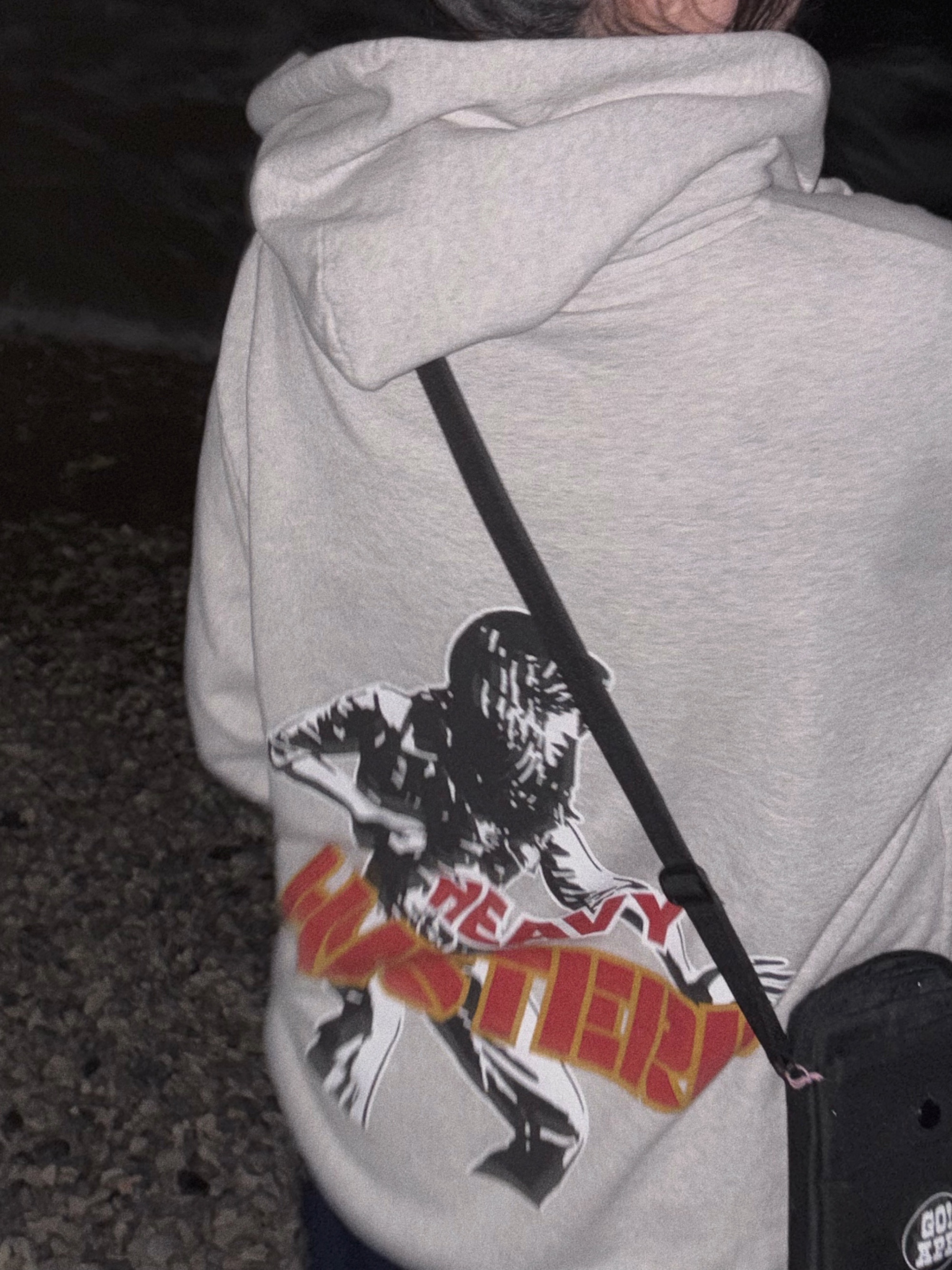 Hysteric Glamour Heavy Hysteric Hoodie Top Gray 착용 스타일 - 2