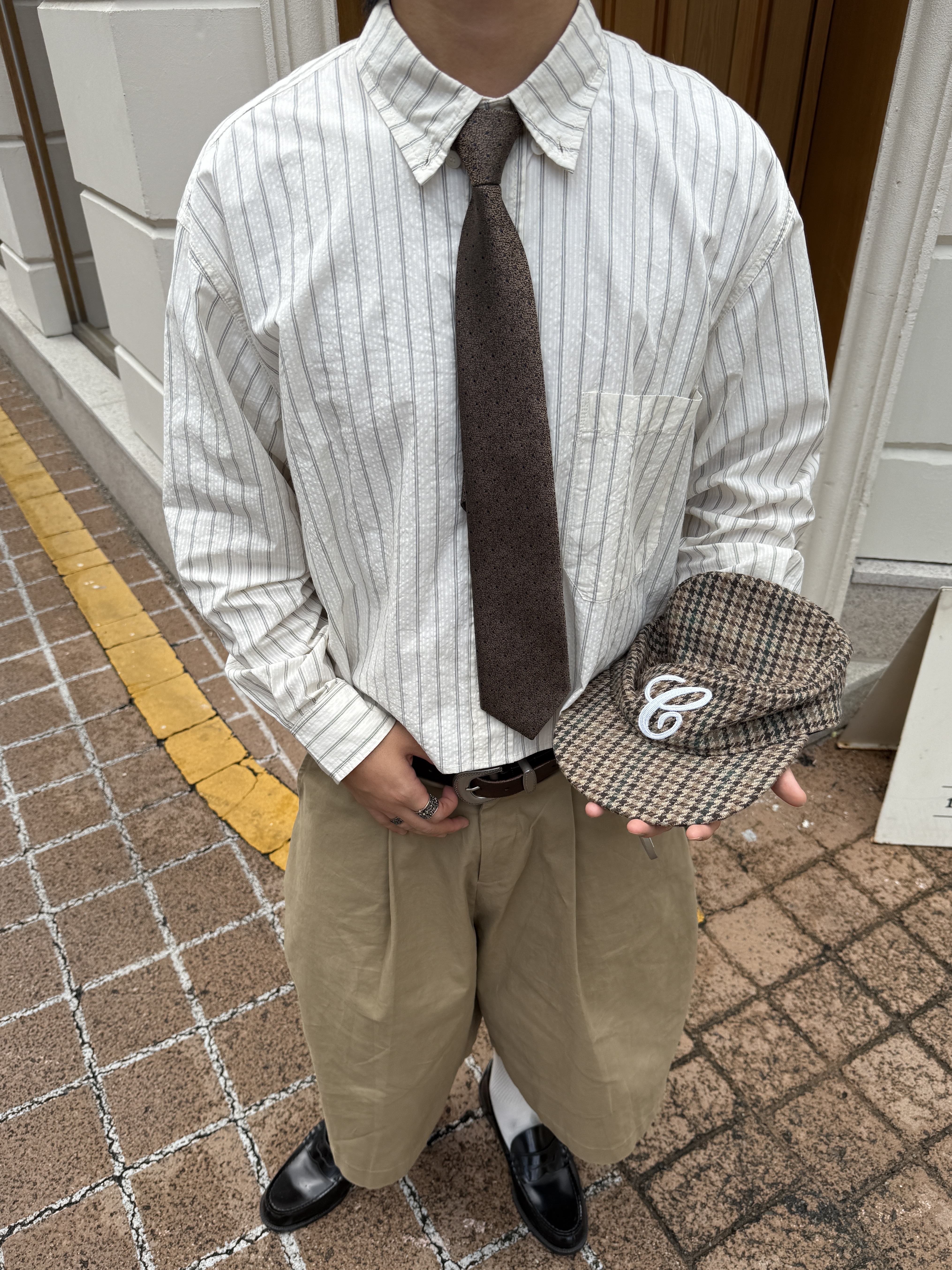 Haruta HS-906 Penny Loafer Black 착용 스타일 - 4