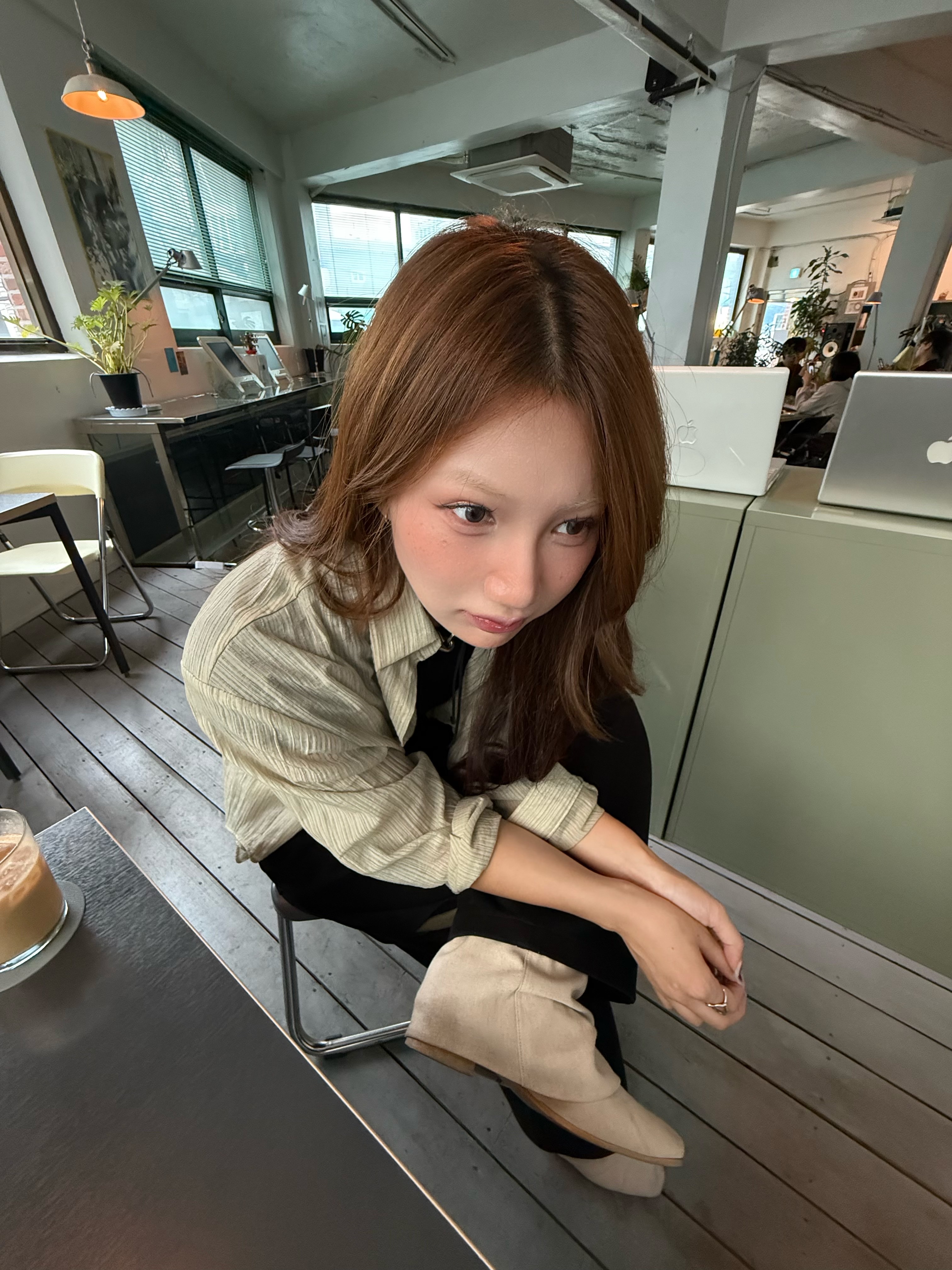 THREETOEIGHTY Linen Wrinkle Boots 착용 스타일