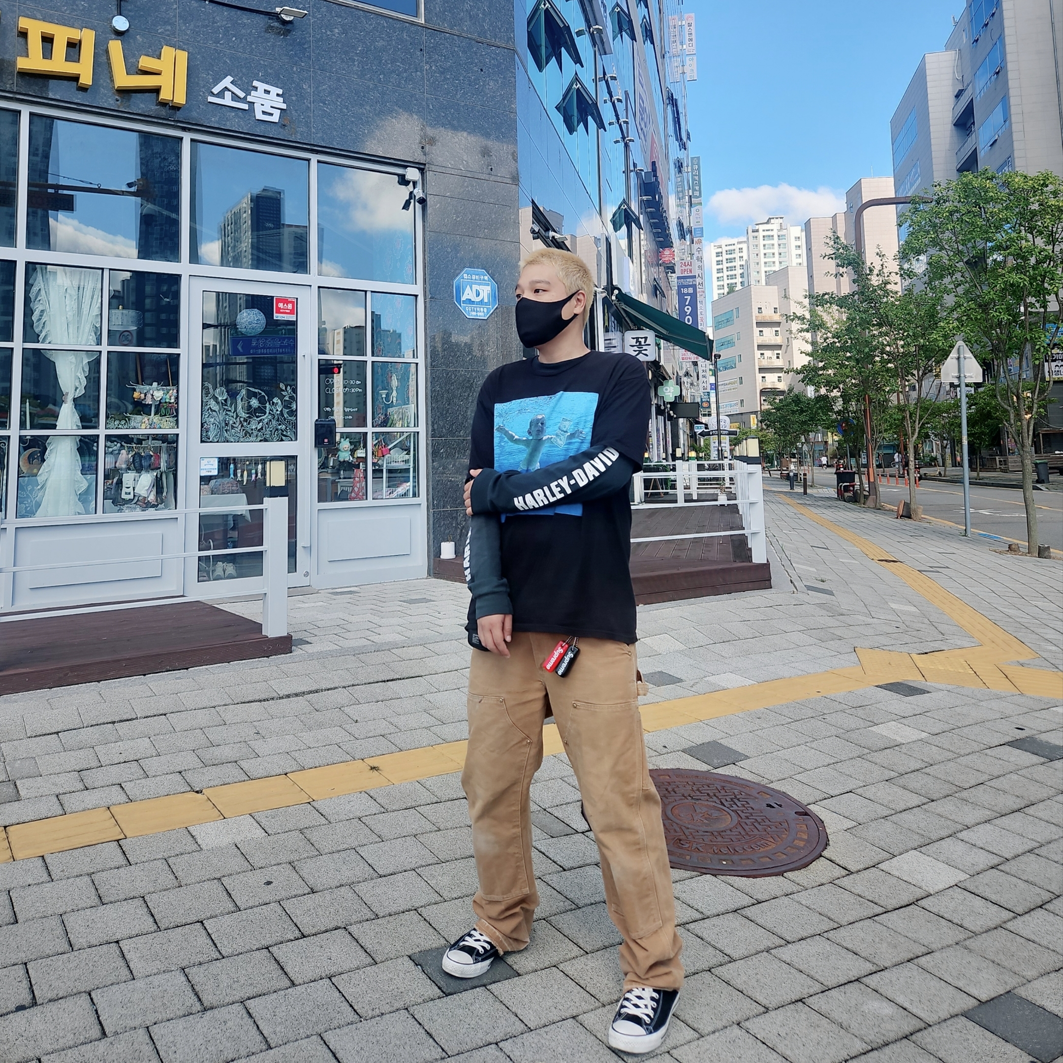 Converse Chuck Taylor All Star Hi Black 착용 스타일