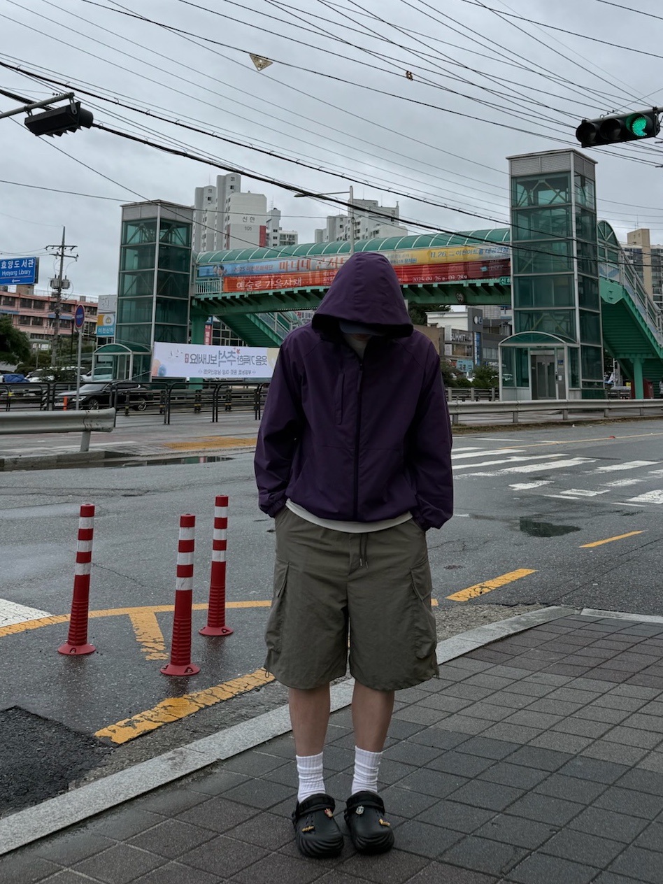 Crocs Echo Clog Black, Nanga × 47 Aurora Tex Cap Navy - 25SS 착용 스타일 - 4