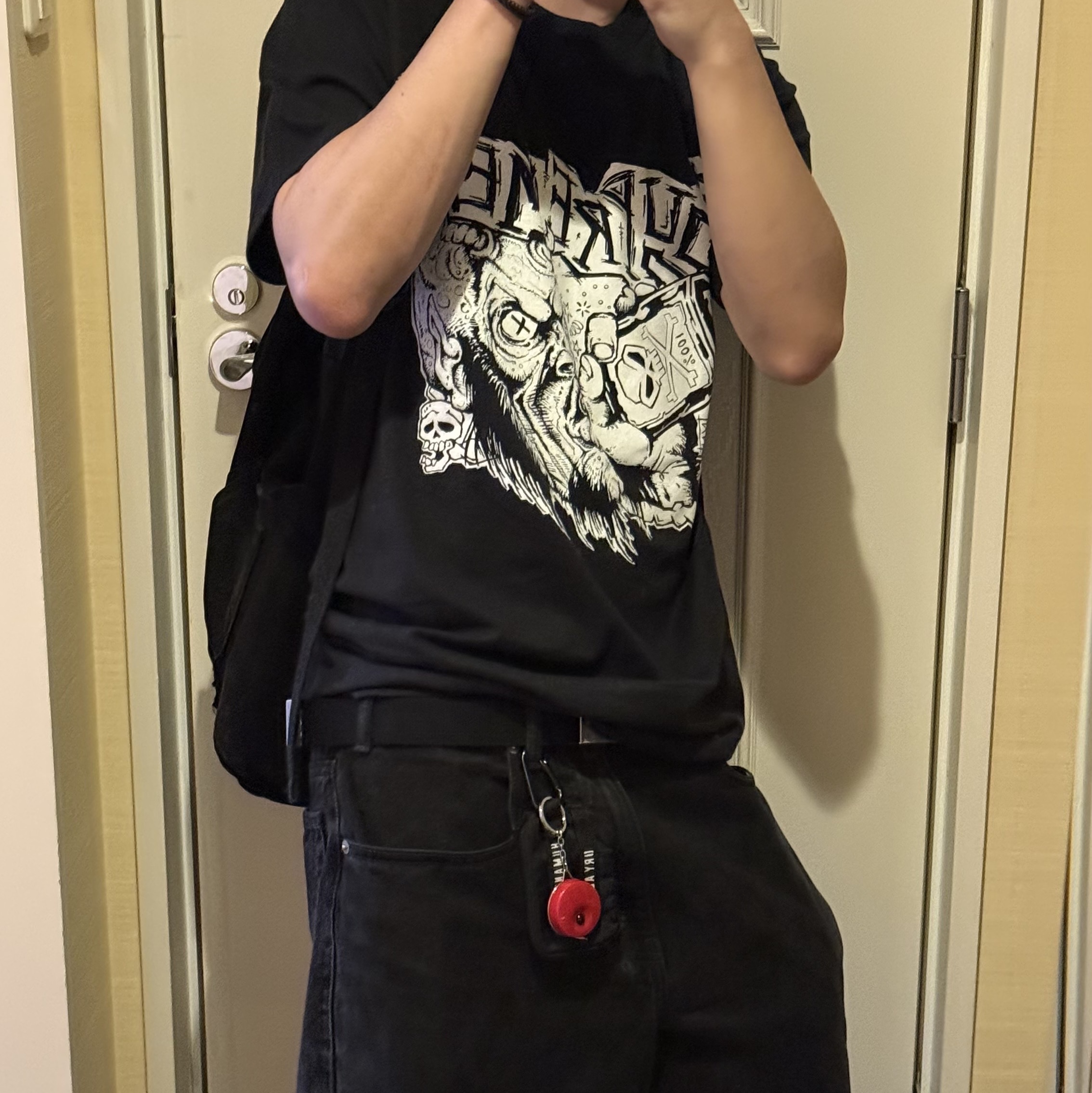 Supreme Fuckin Blowout T-Shirt Black - 25FW 착용 스타일