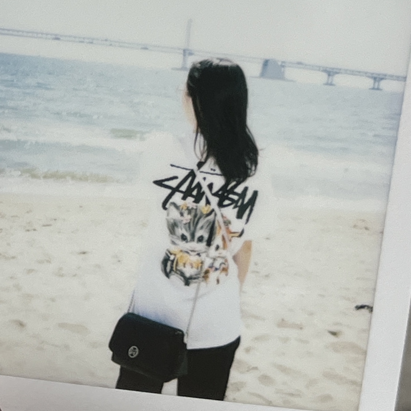 Stussy Kittens T-Shirt White 착용 스타일 - 2