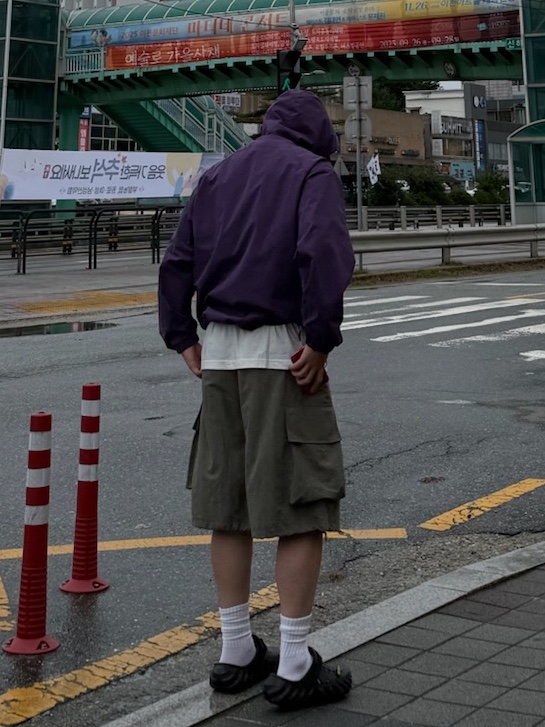 Crocs Echo Clog Black, Nanga × 47 Aurora Tex Cap Navy - 25SS 착용 스타일 - 3