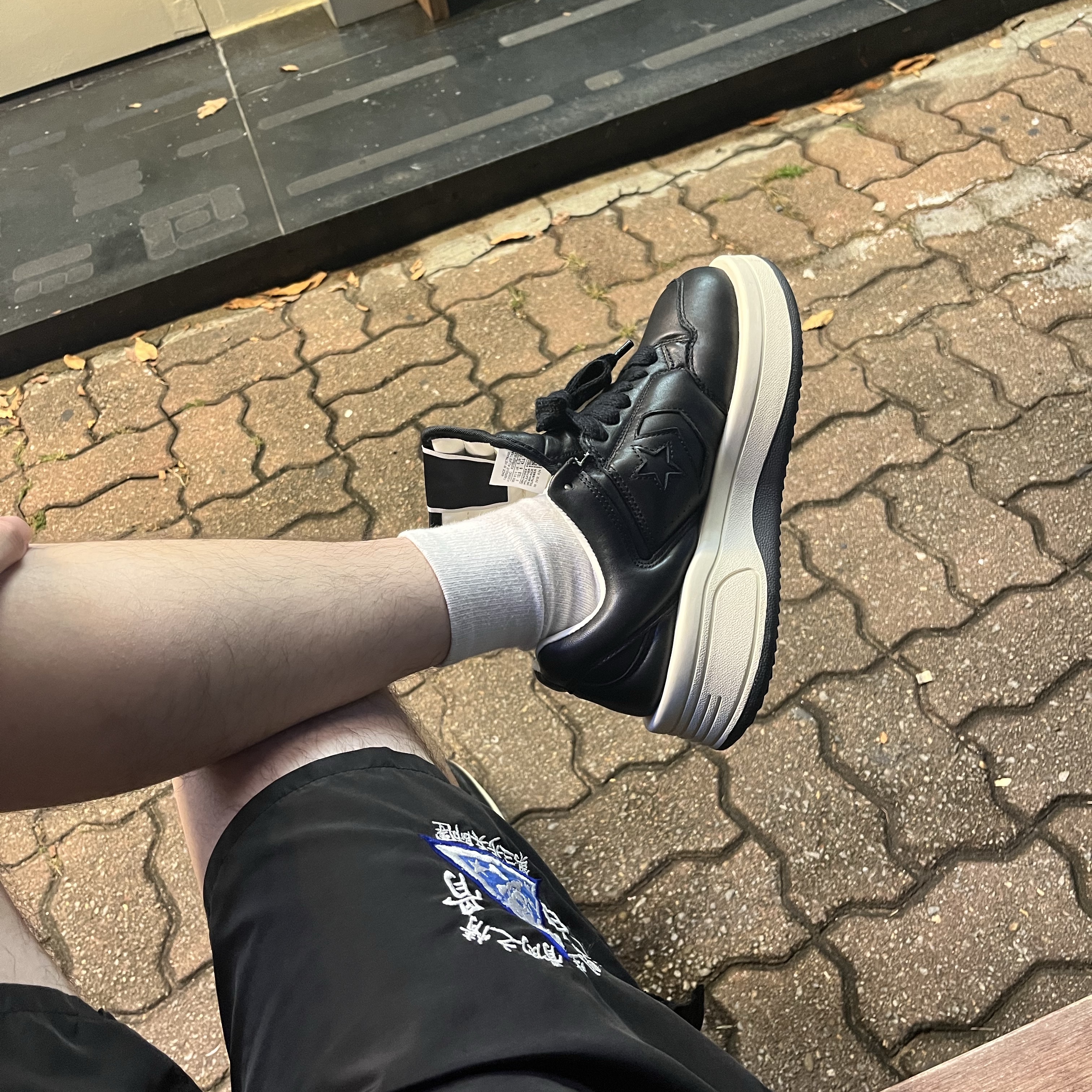 Converse x Drkshdw Turbowpn Ox Black 착용 스타일 - 2