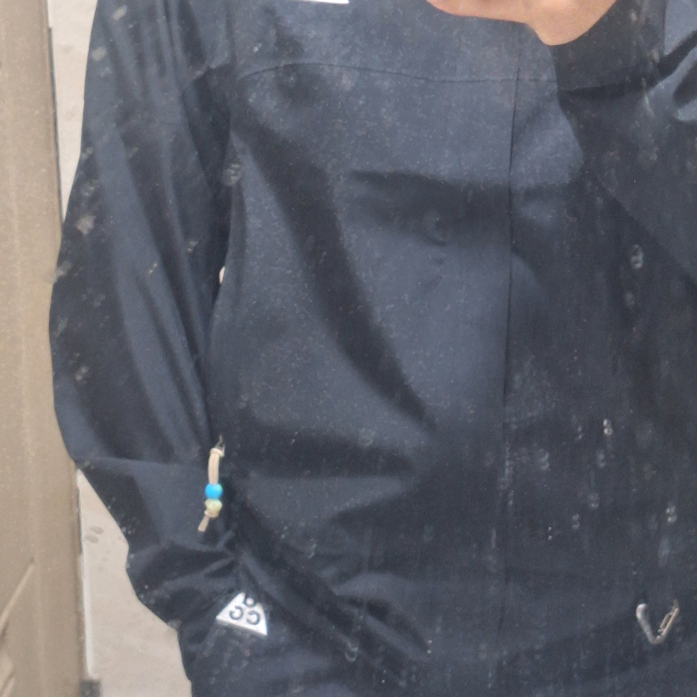 Nike ACG Storm-Fit ADV Cascade Rains Full Zip Jacket Black - Asia, Nike ACG Smith Summit Cargo Pants Black Anthracite - Asia 착용 스타일
