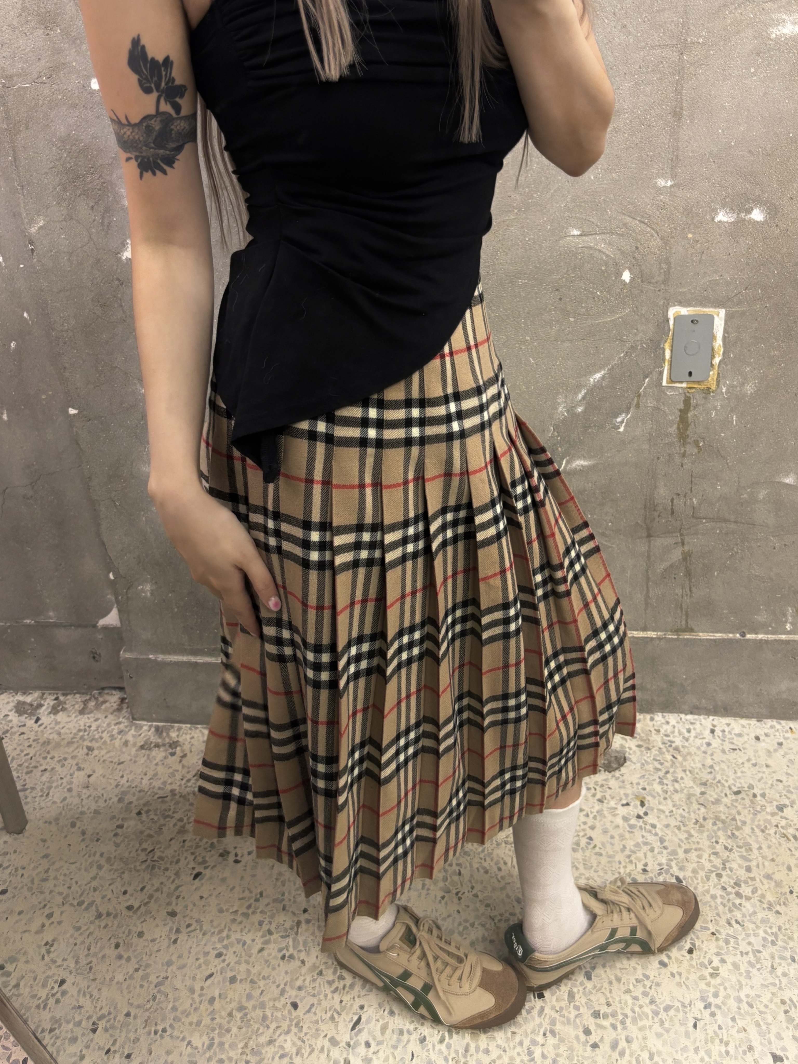 Onitsuka Tiger Mexico 66 Beige Grass Green 착용 스타일 - 3